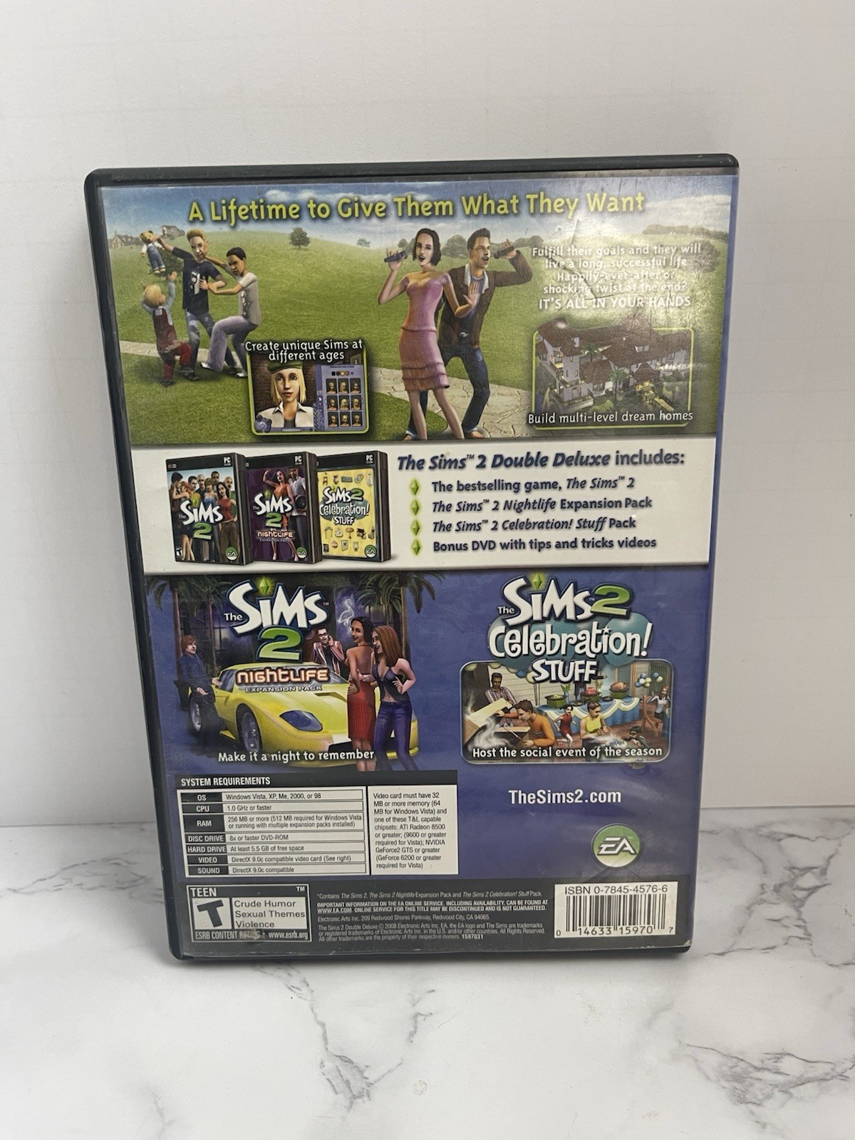 Sims 2: Double Deluxe (PC: Windows, 2008) with Manual
