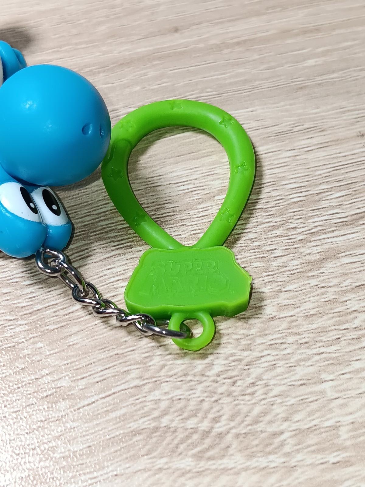 *FREE SHIP* 2″ LIGHT BLUE YOSHI BackPack Buddies Clip Keychain Super Mario