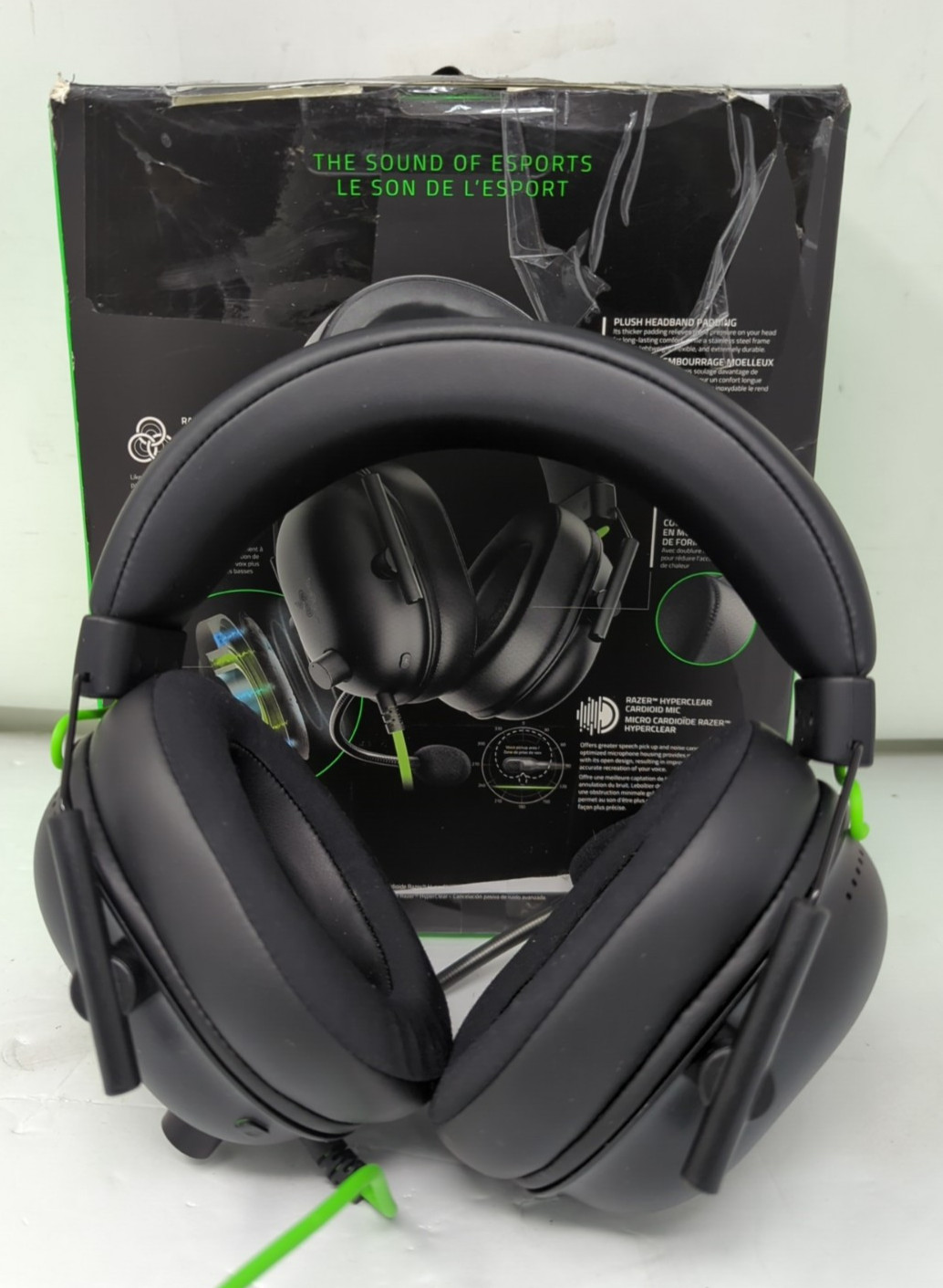 Razer Blackshark V2 X Black Over the Ear Gaming Headset!!!READ DESCRIPTION!!!