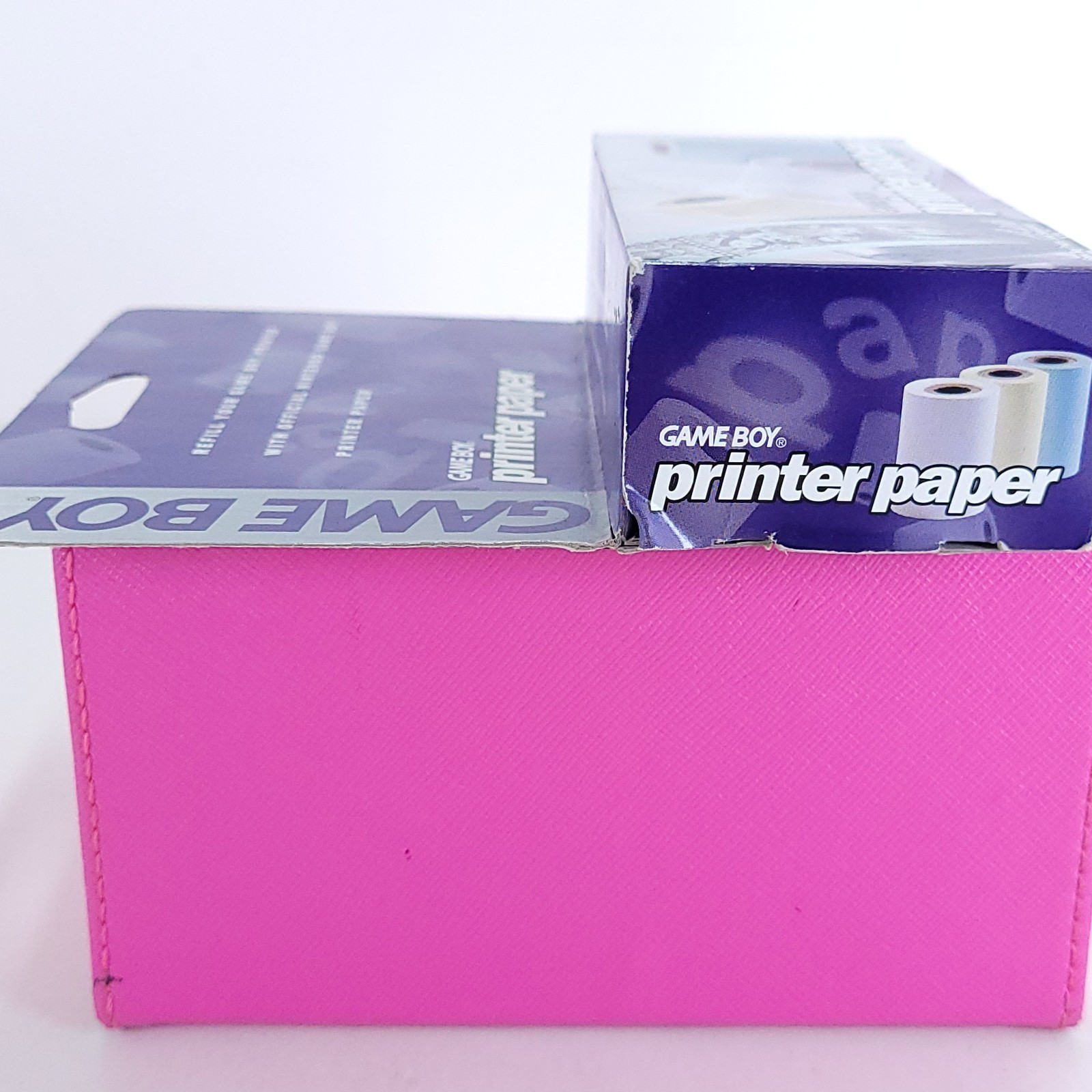 Game Boy Printer Paper 2 Boxes 4 Sealed Rolls (2 White + 2 Yellow) Missing Blue