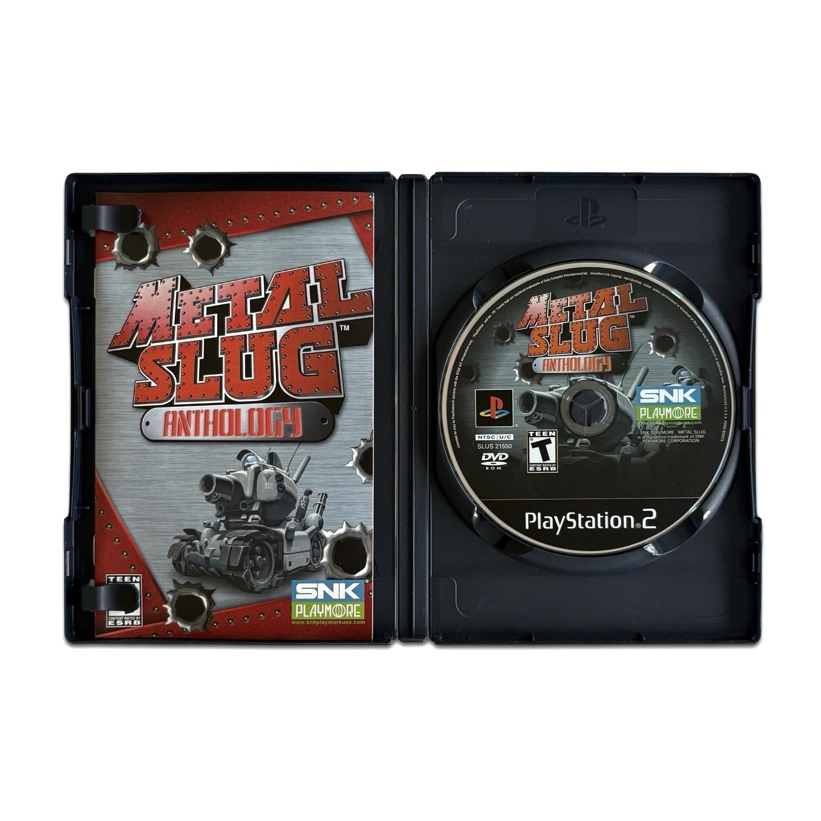 Metal Slug Anthology (Sony PlayStation 2, 2007) Complete Case Manual CIB SNK