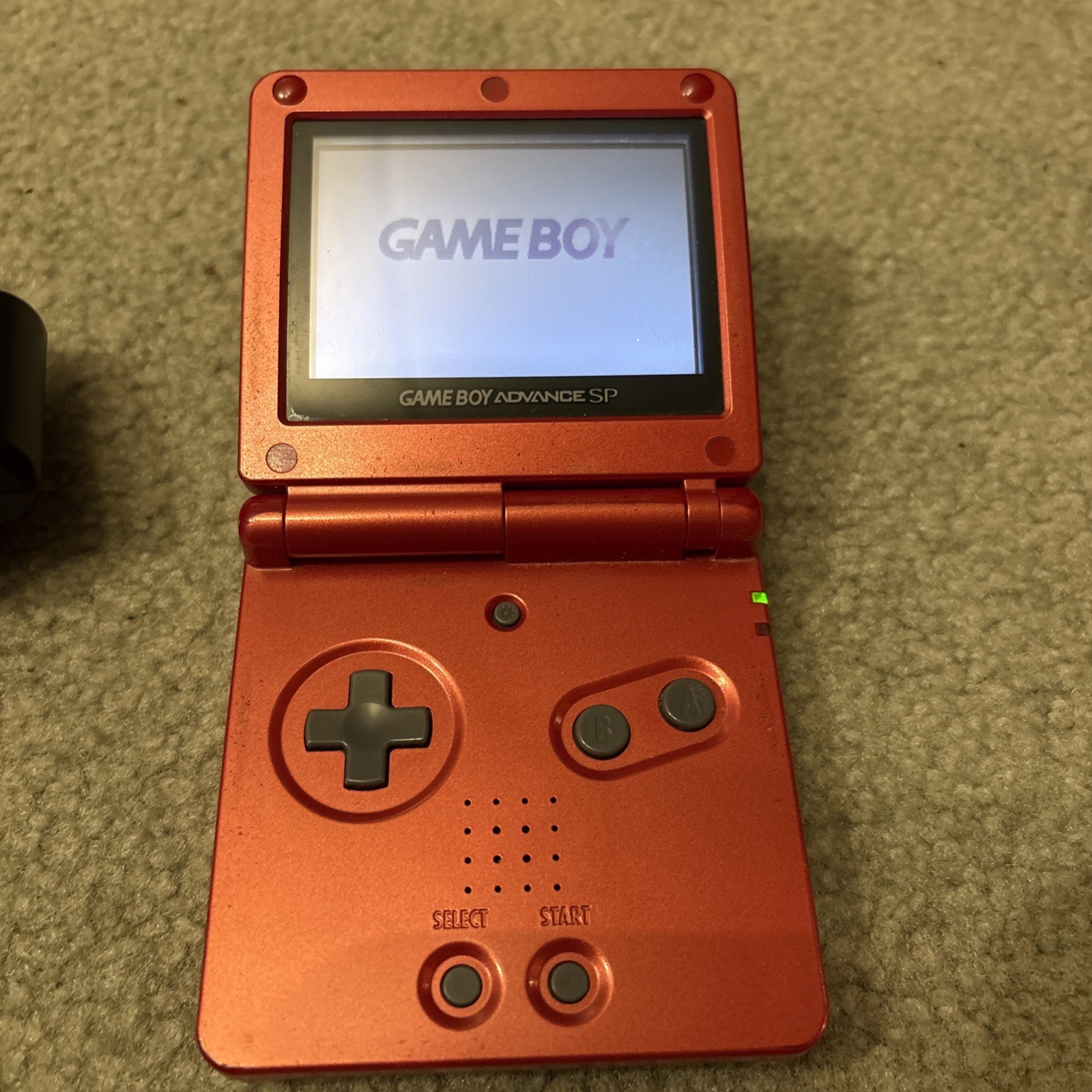 Nintendo Game Boy Advance SP Handheld System – Flame Red W Charger Tested