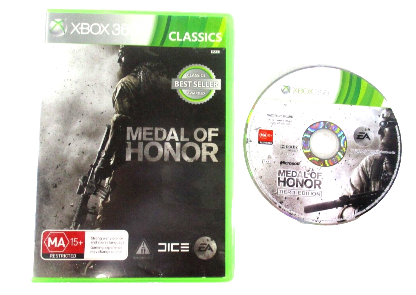 Medal Of Honor XBOX 360 MA15+ PAL R4 2010 EA Games No Manual Tested