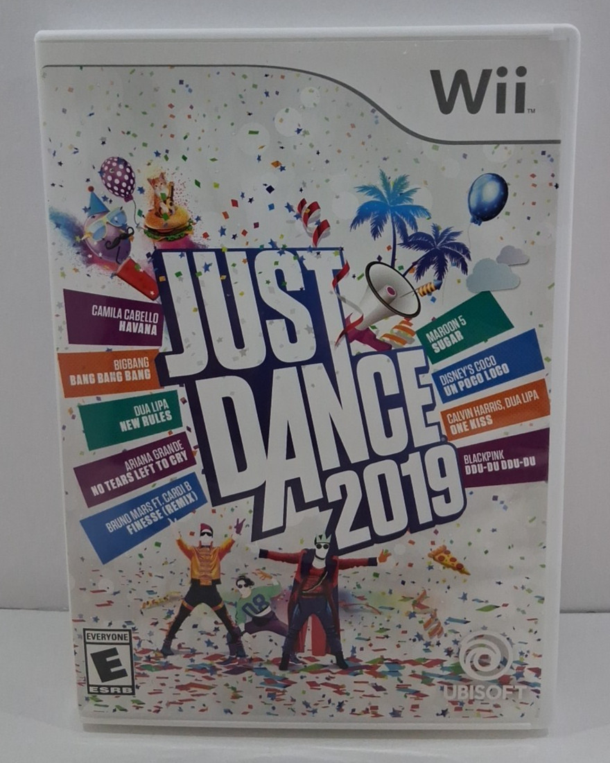 Nintendo Wii Just Dance 2019 Complete Game Case & Insert, Tested & Working