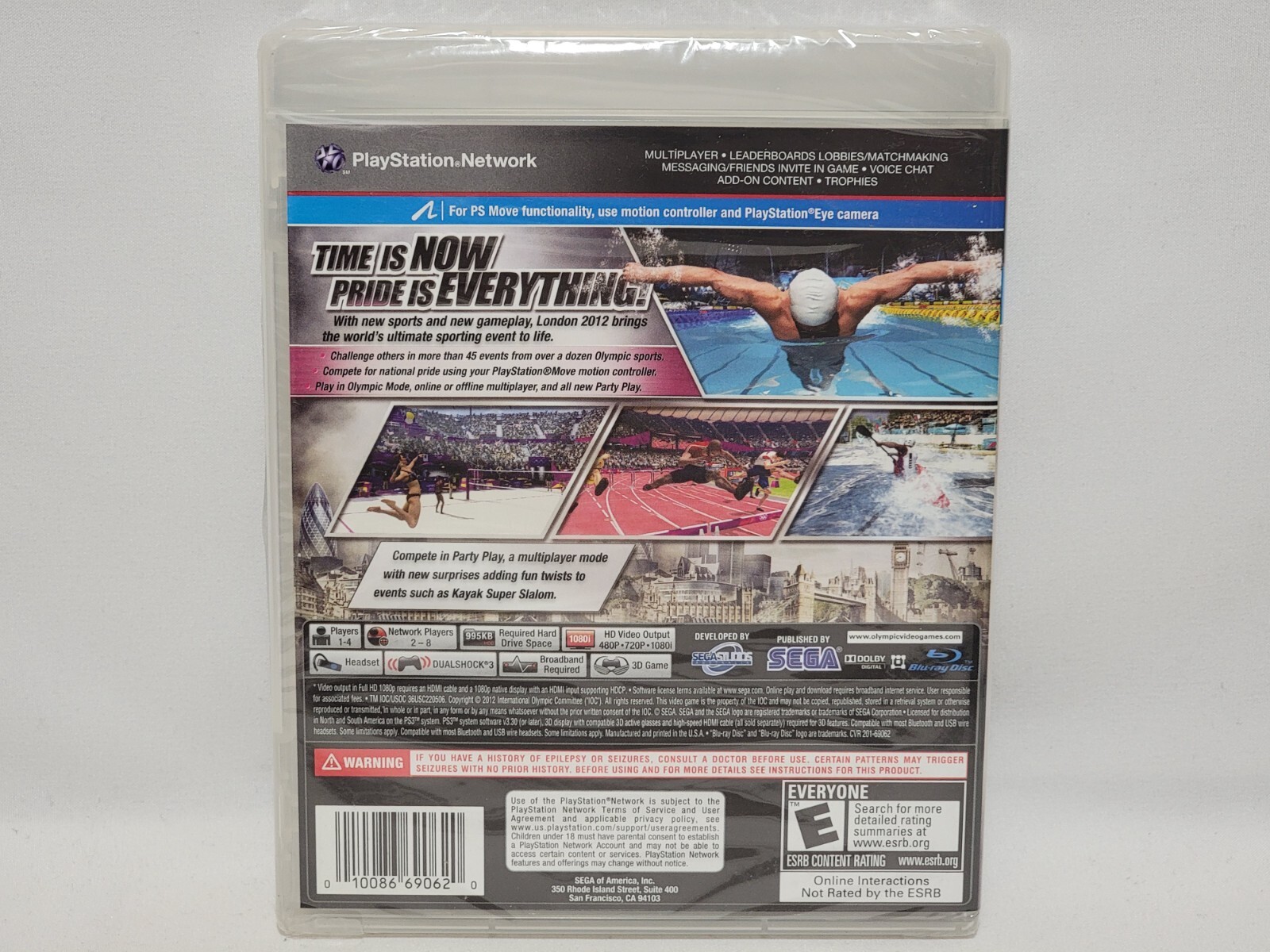 NEW (Read) London 2012 Playstation 3 Game PS3 SEALED (loose disc)Summer Olympics