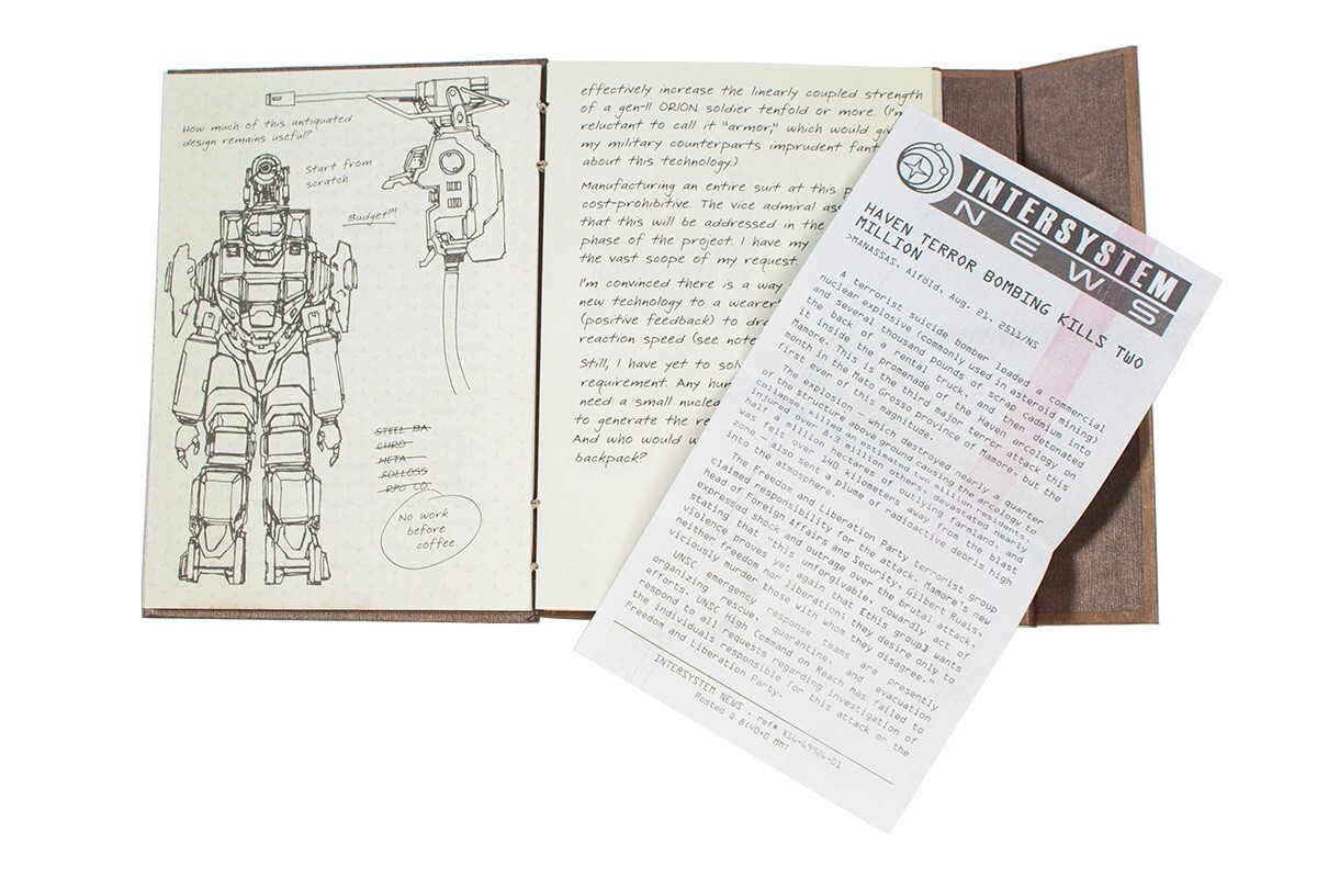 NEW Halo Reach Book Dr. Halsey’s Personal Journal Limited Edition – 2 5 4 3