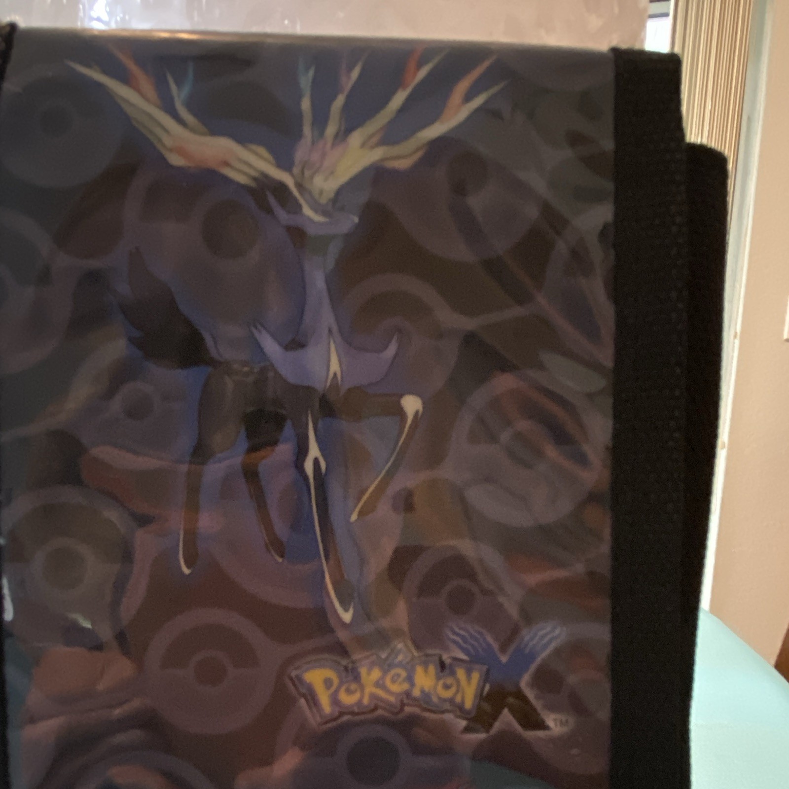 Nintendo Pokémon X Xerneas Yveltal Padded Carrying Case Pouch Black Purple