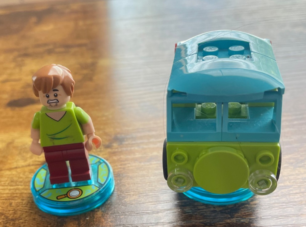 SHAGGY AND MYSTERY MOBILE figure Lego Dimensions tag video game.SCOOBY DOO