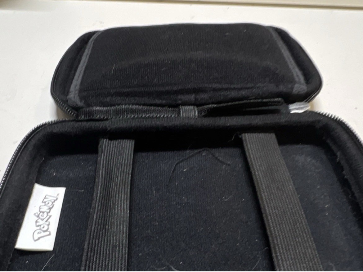 Pokémon Ultra Moon Hard Shell Padded Carrying Case Black for Nintendo 3DS