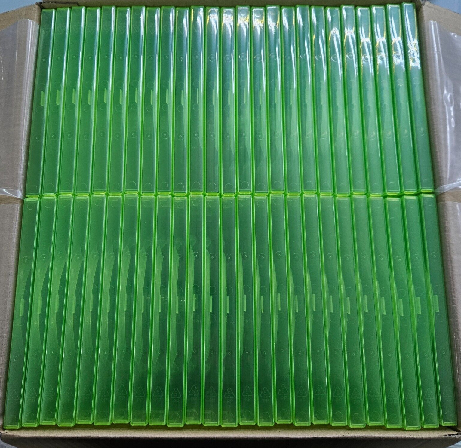Lot Of 100 New XBOX 360 Translucent Clear Green Replacement Cases US Stock