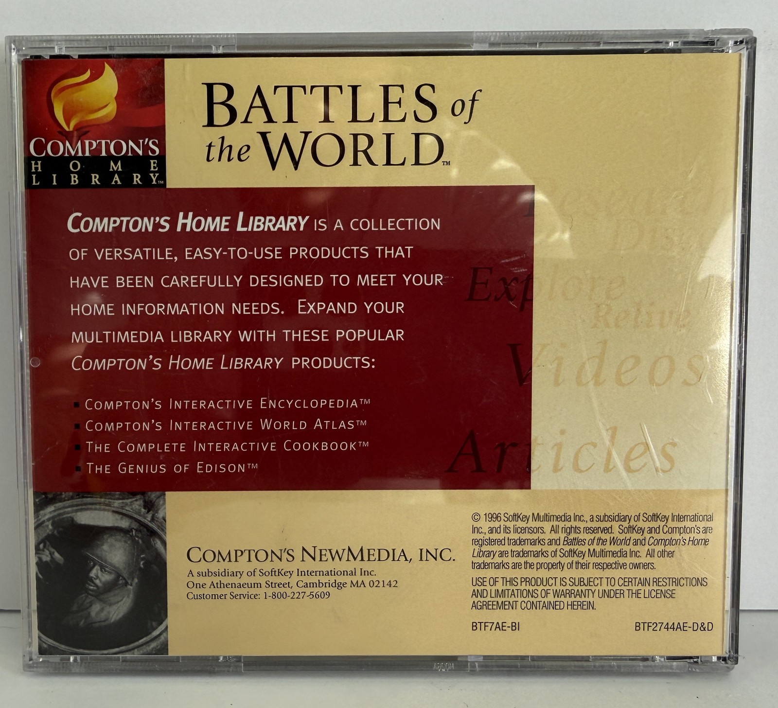 Battles of the World – Compton’s Home Library Interactive History PC CD Game 96