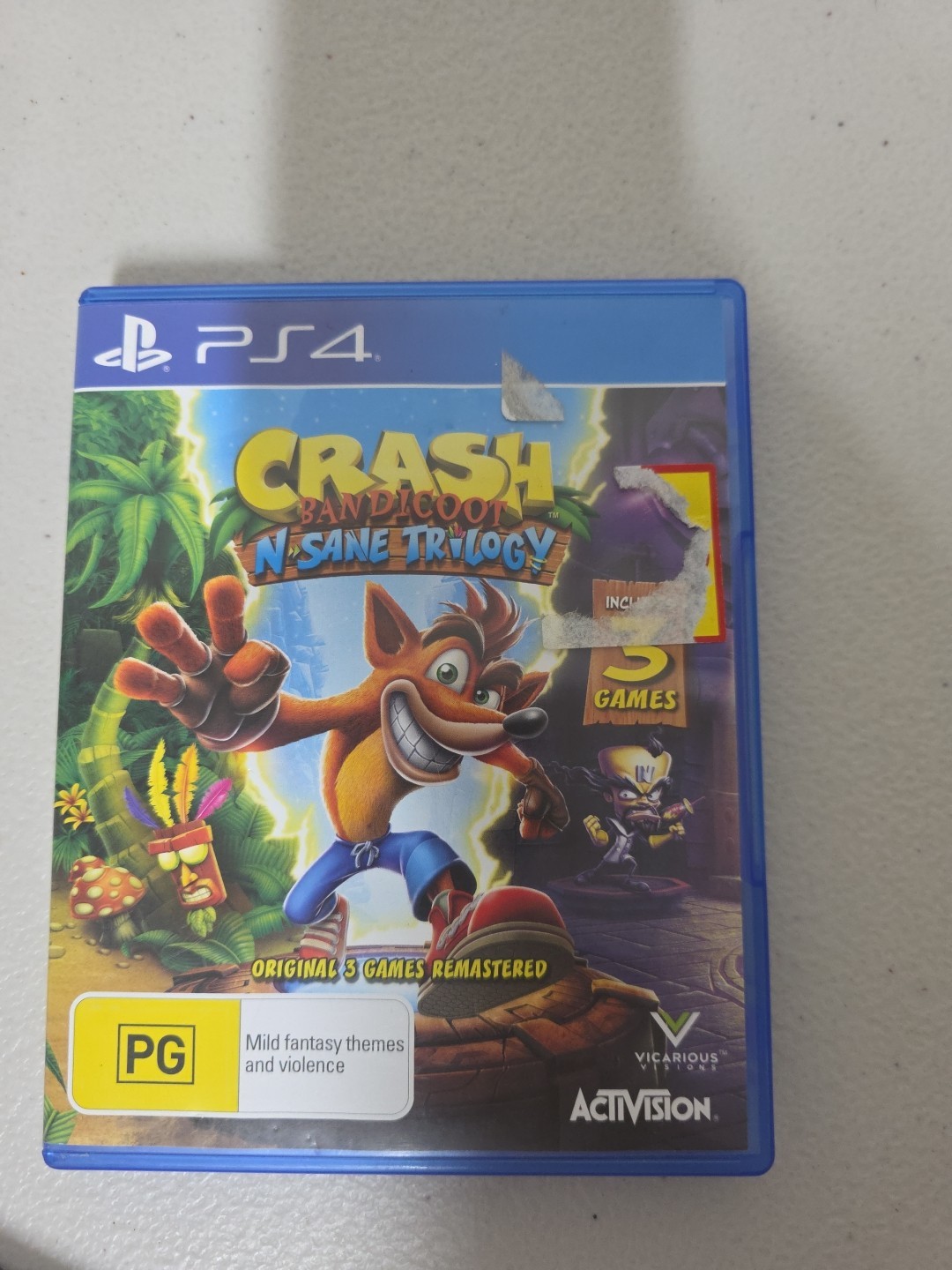 CRASH BANDICOOT N SANE TRILOGY (PG) PS4 OZ SELLER