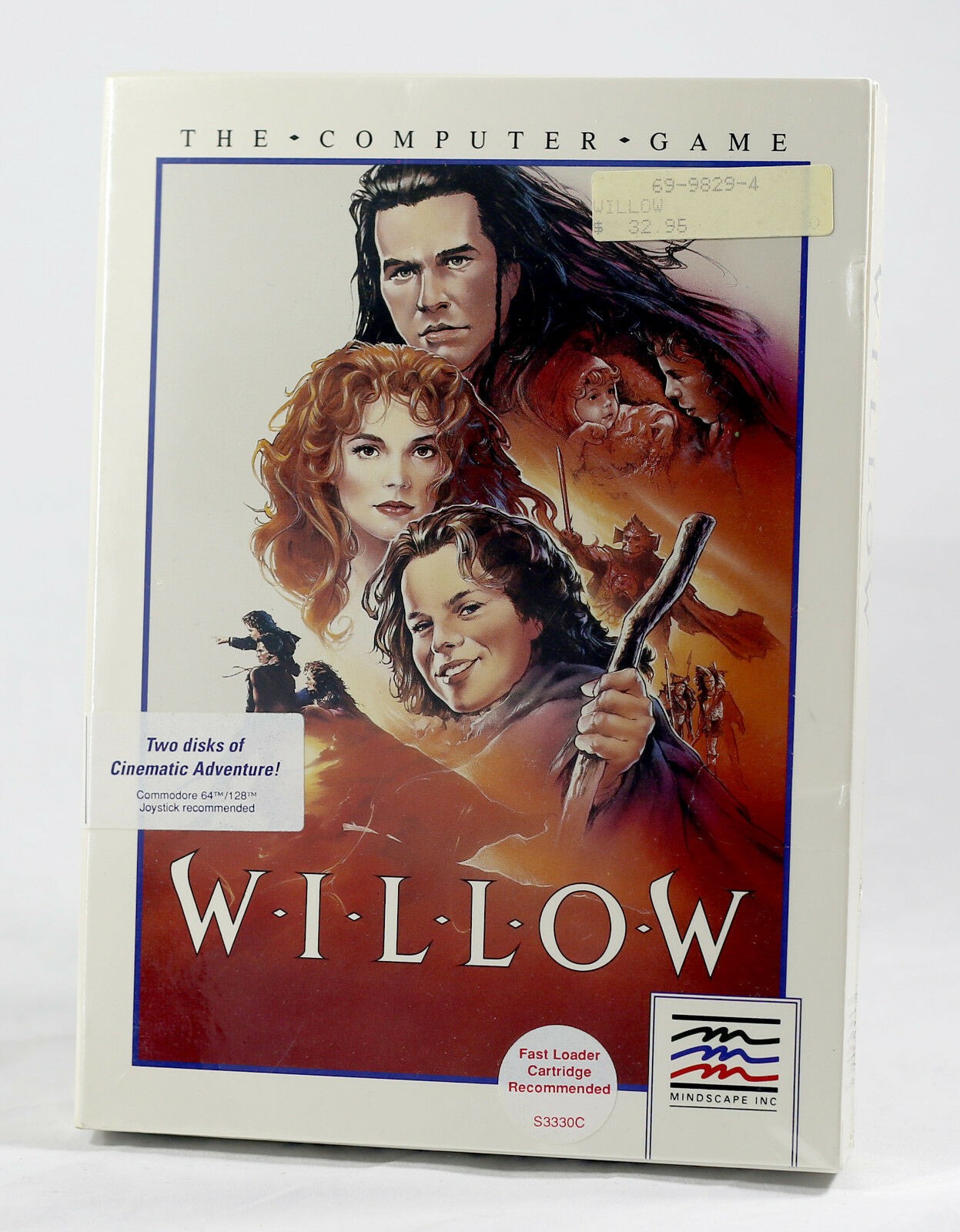 SEALED 1988 WILLOW Mindscape Commodore 64 Big Box PC RARE