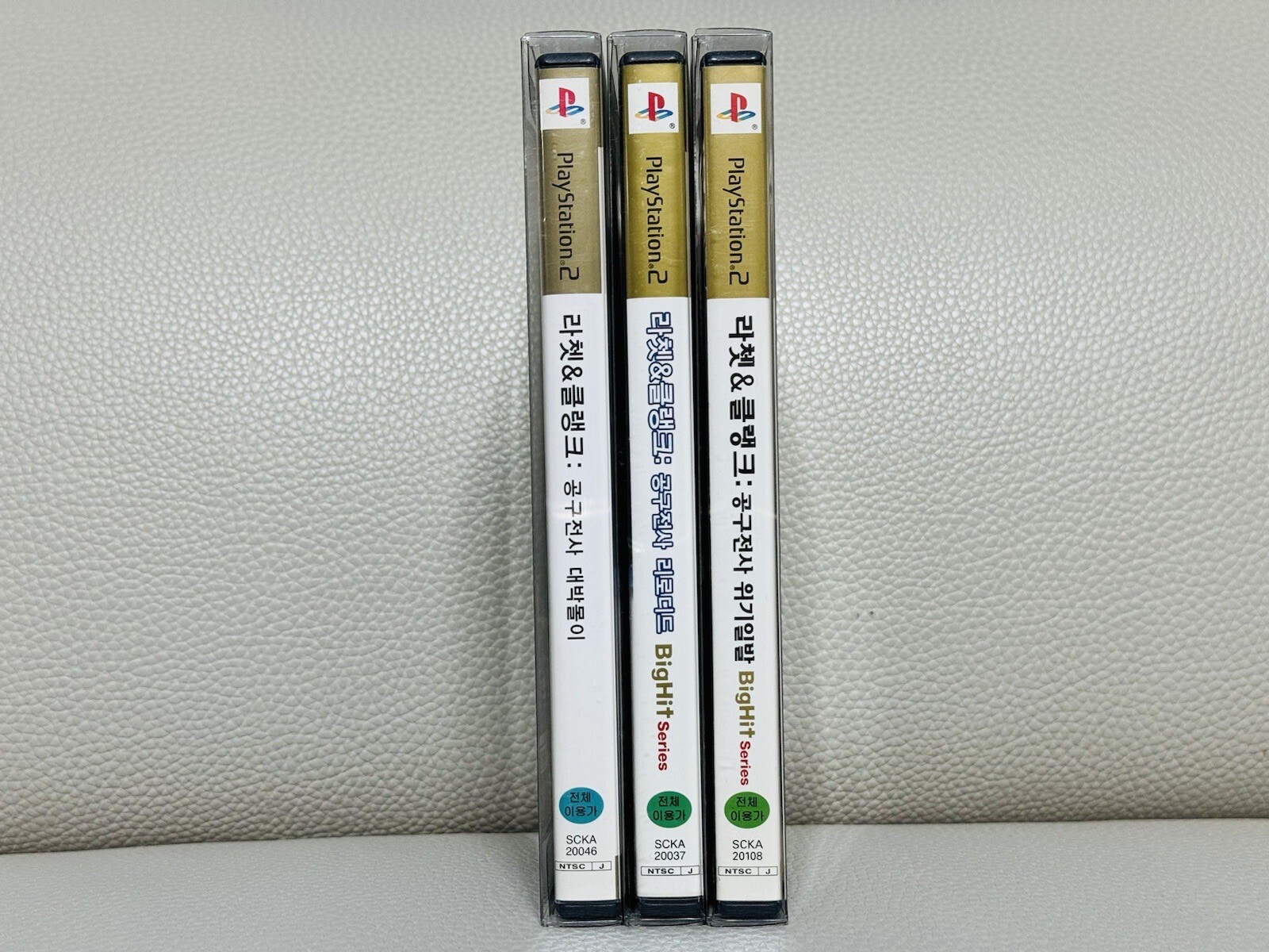 RARE Korean Rachet & clank 1 2 3 PS2 Korean BigHit Version Set Korea RARE!