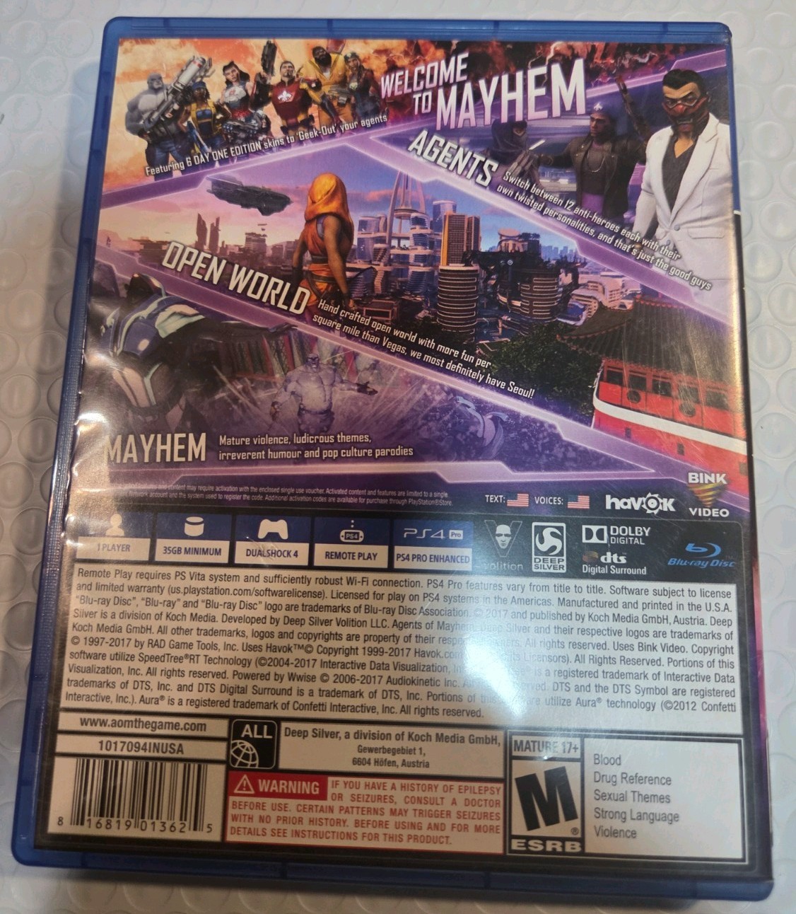 Agents of Mayhem DAY ONE EDITION Legal Action Pending (PS4) PLAYSTATION 4 +code