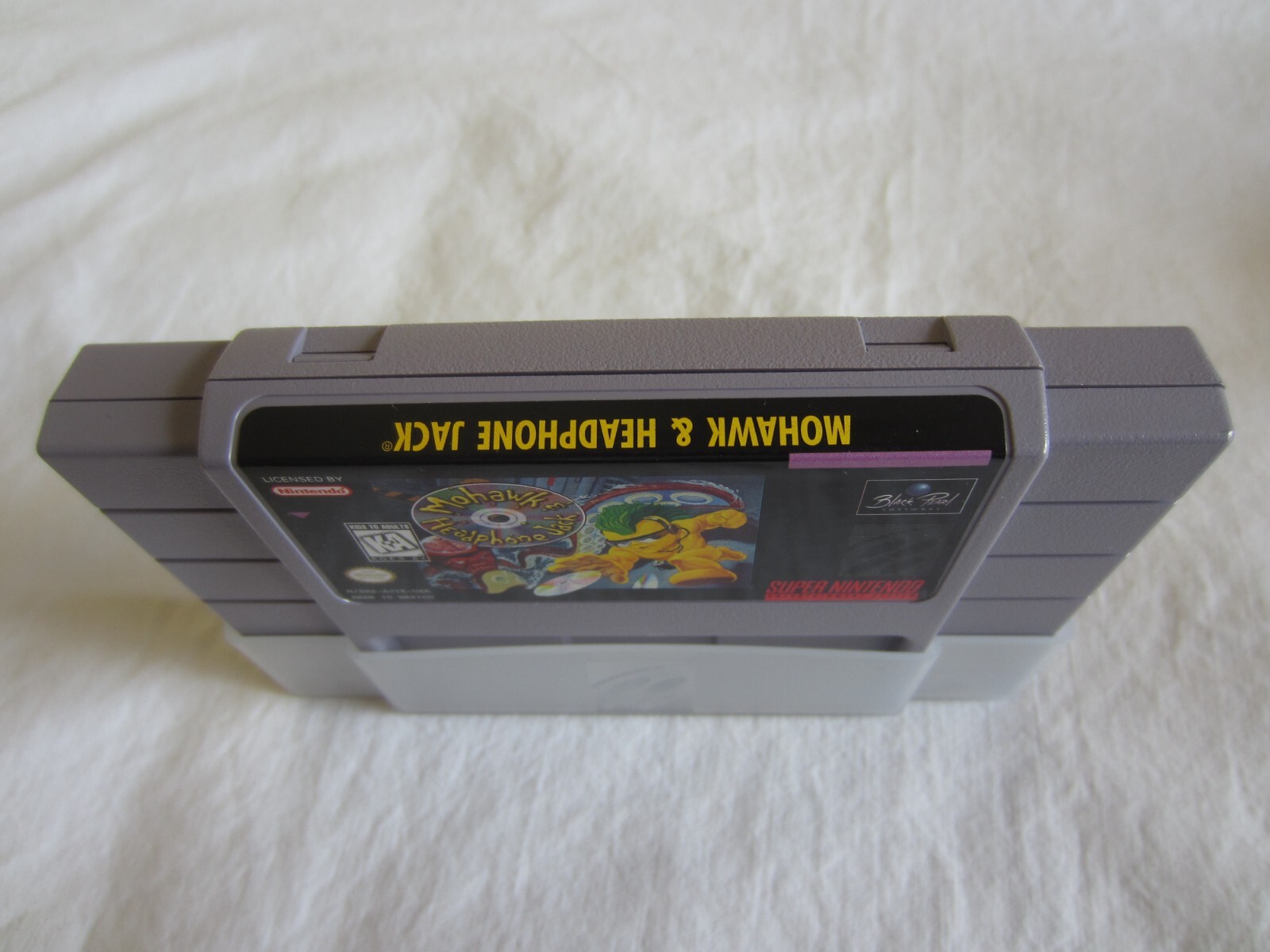 Mohawk and Headphone Jack SNES Super Nintendo CIB 100% Complete Phone Card RARE