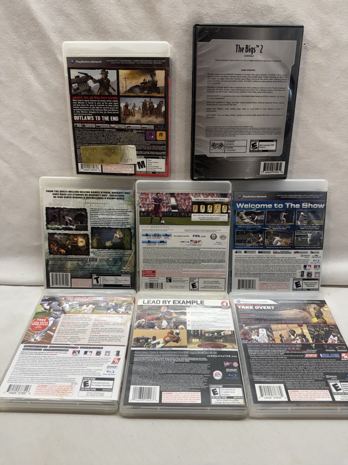PS3 Game Bundle (Lot of 8) – Sony PlayStation 3, Sports Games, Kobe Bryant, MLB