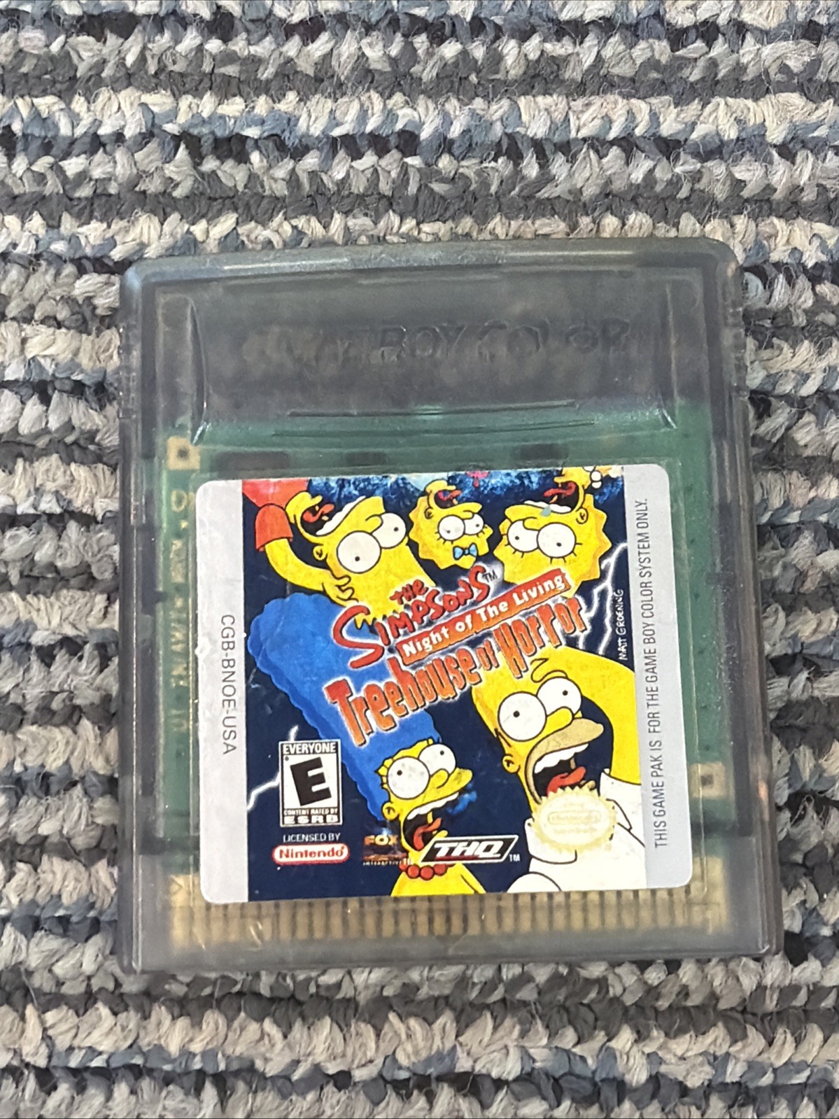 The Simpsons Night of the Living Treehouse of Horror Nintendo Game Boy Color