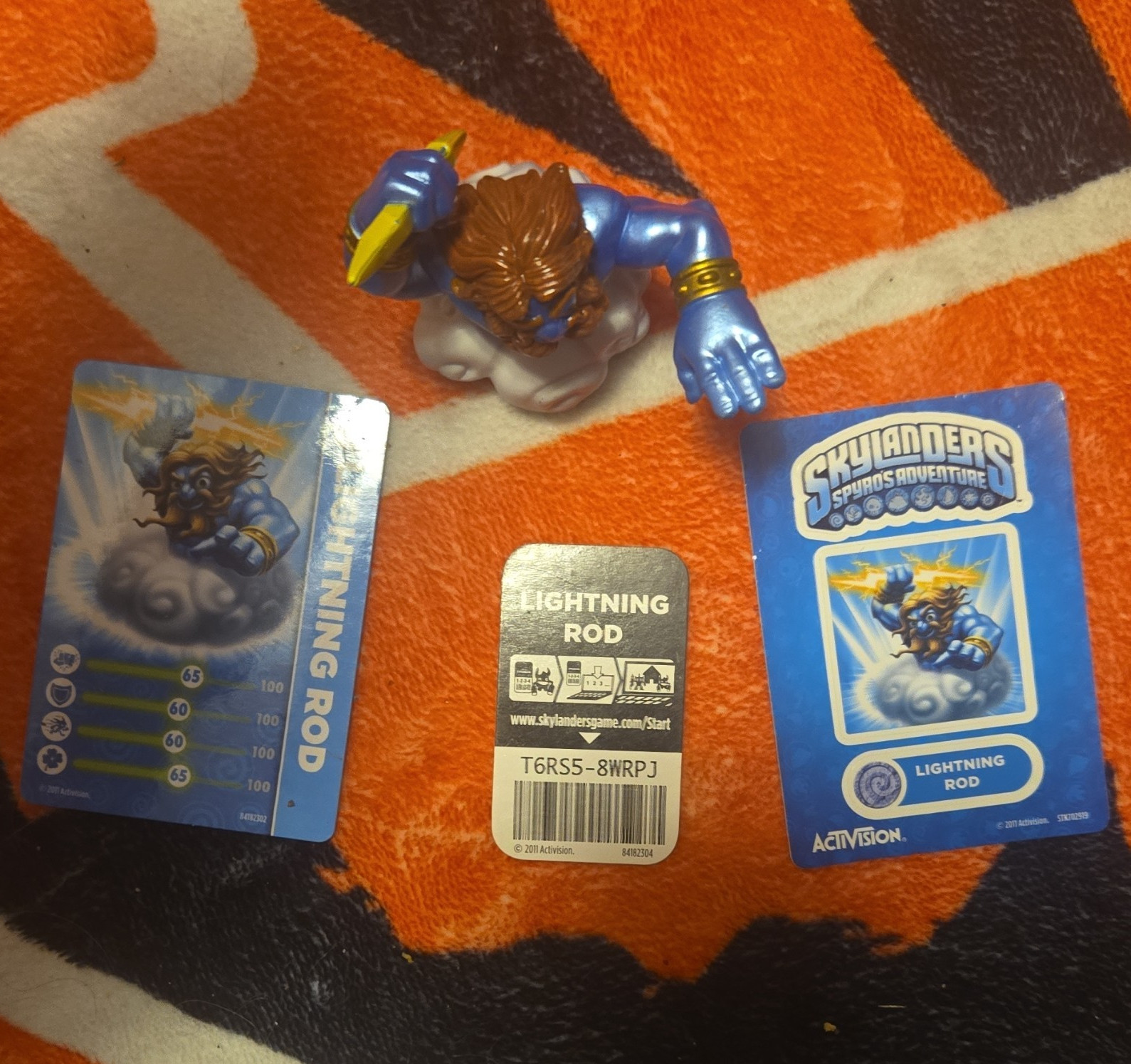 Activision Skylanders Spyro’s Adventure Lightning Rod Figure w/ Card (2011)