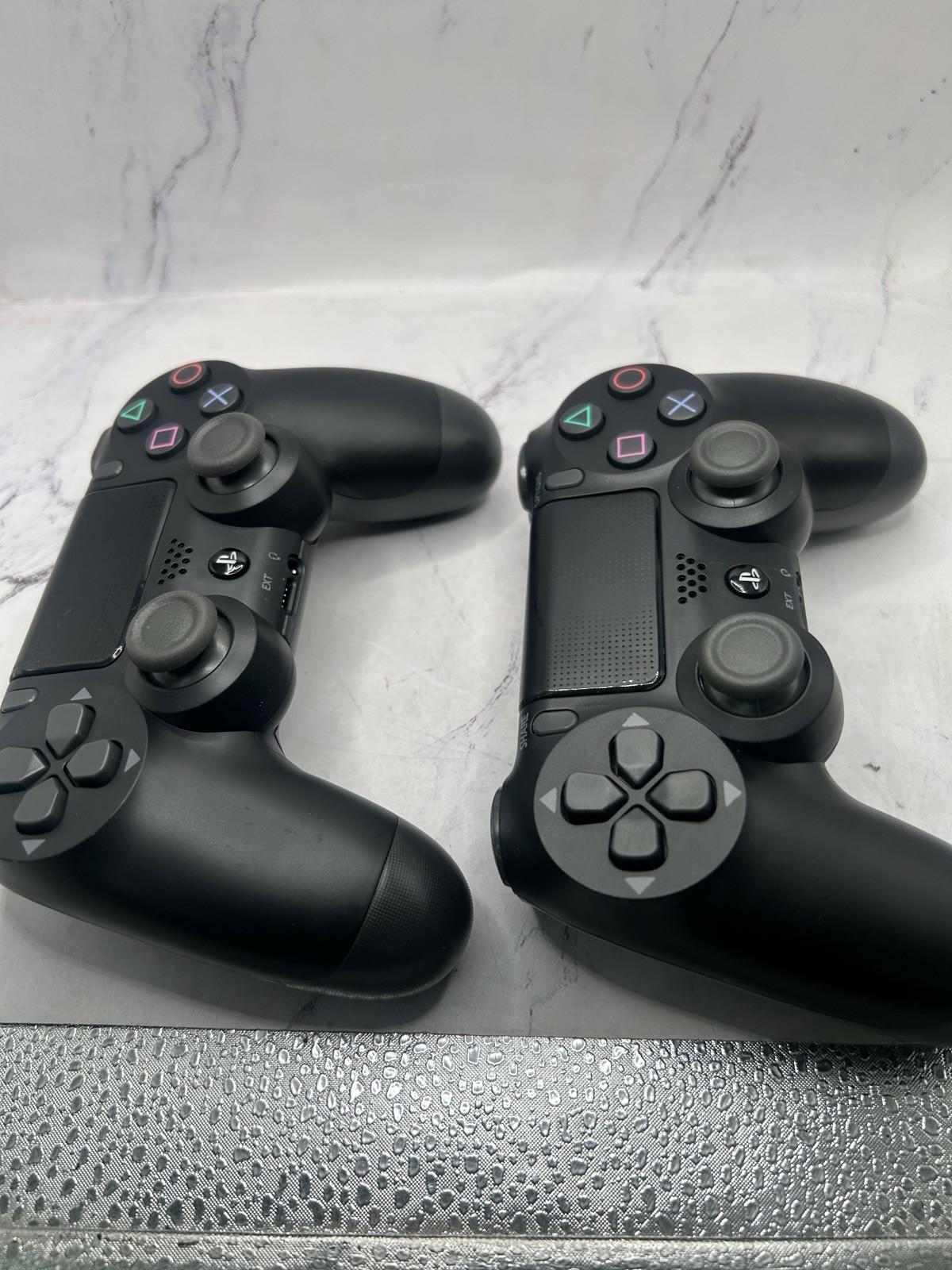 Lot of 2 Used playstation Wireless Controller Bluetooth Dualshock PS4 Black