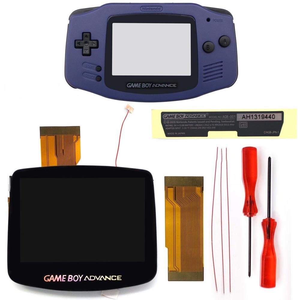 GameBoy Advance GBA IPS V5 Laminated Kits 720X480 OSD Backlight with Shell