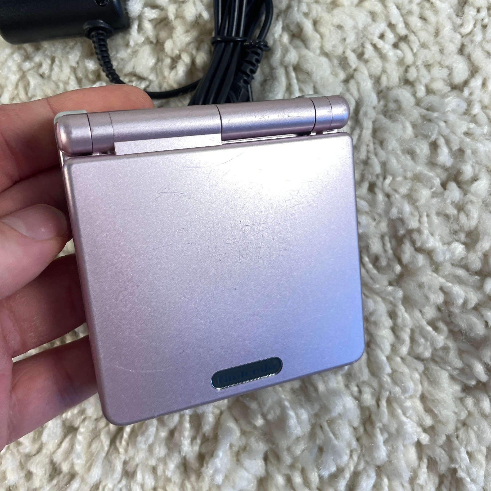 Nintendo Gameboy Advance GBA SP Handheld System Pearl Pink Model AGS-101 Tested