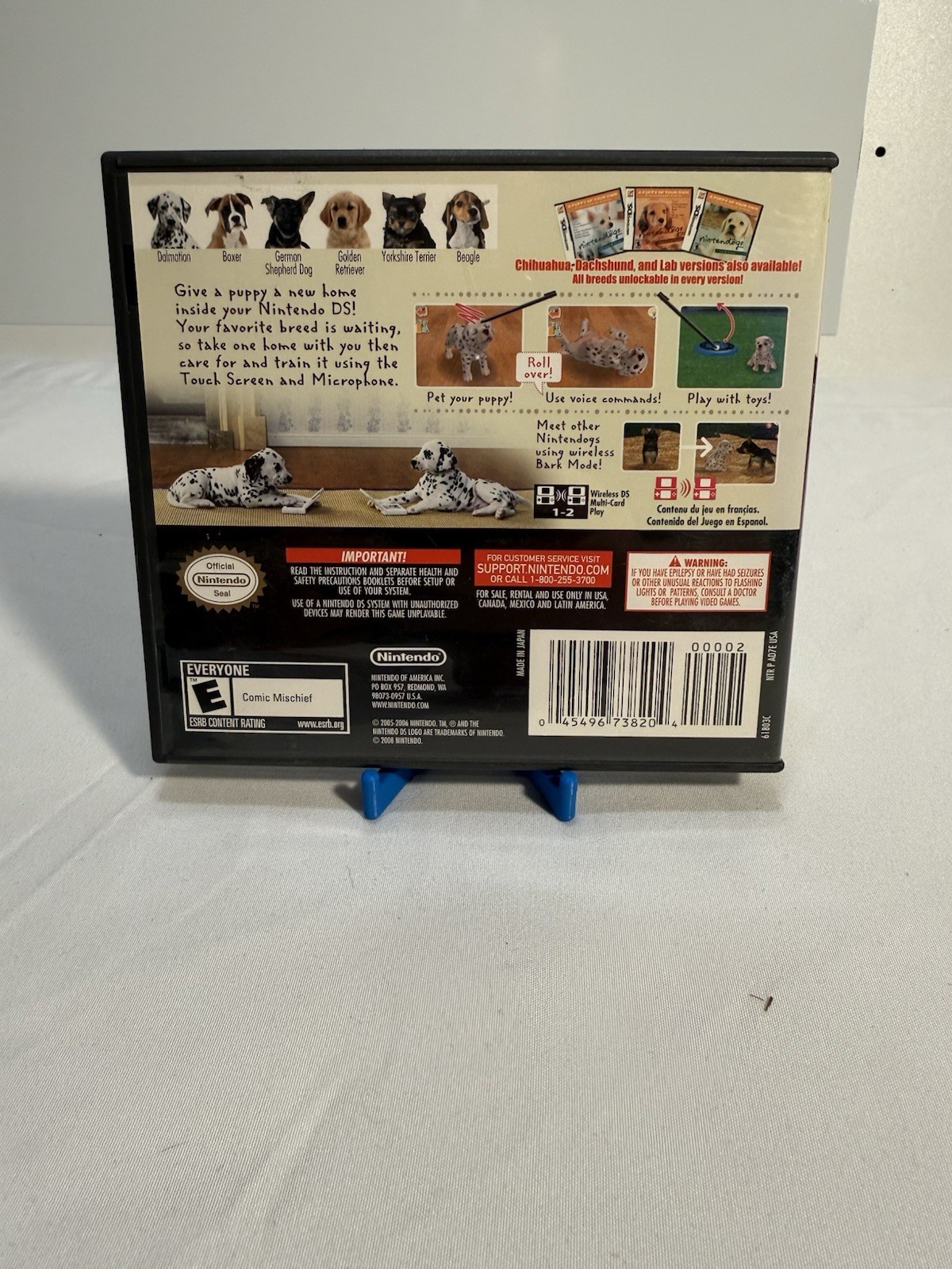 Nintendogs Dalmatian and Friends (Nintendo DS, 2006) Case & Manual Only. No Game