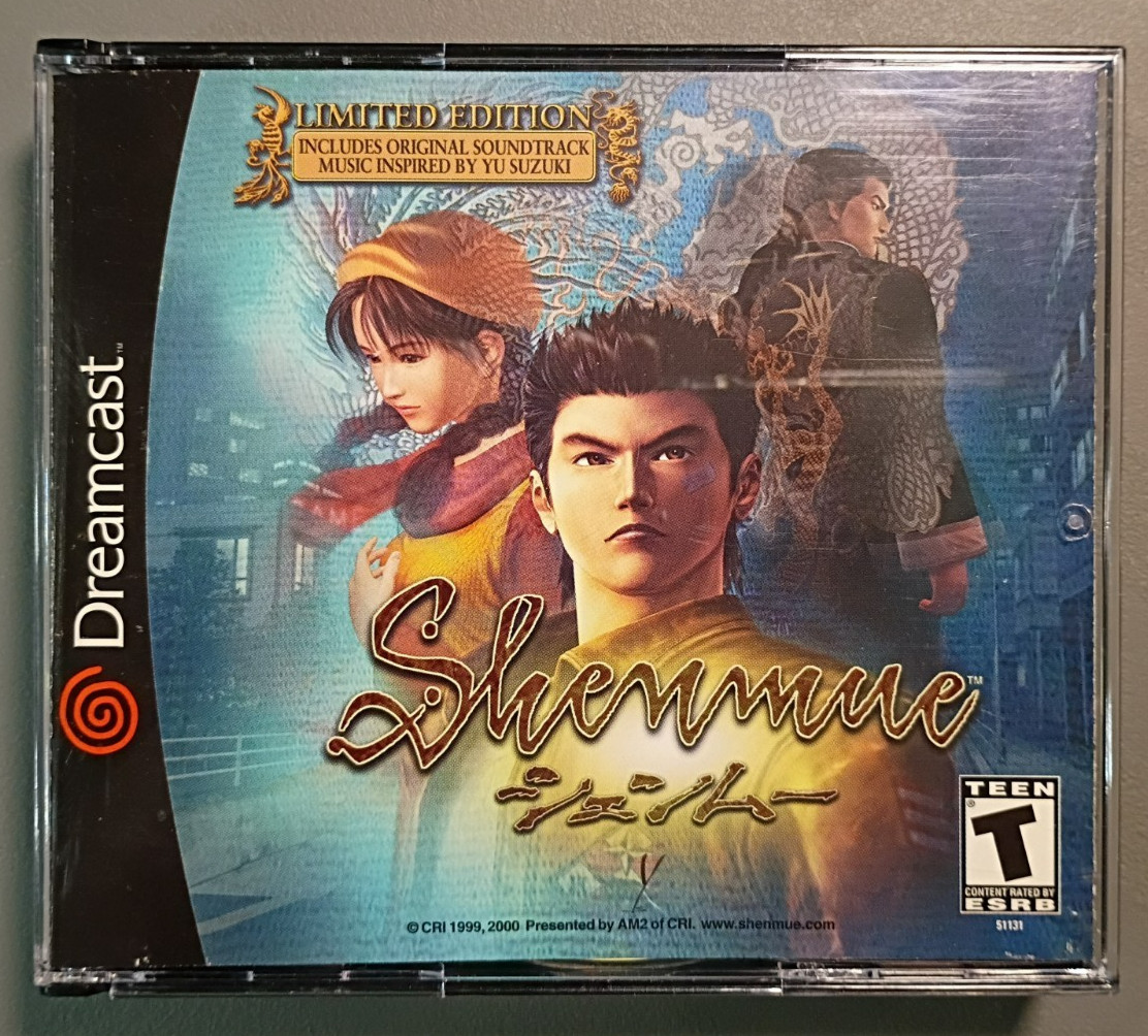 Shenmue for SEGA Dreamcast 2000, 5 Disks NO PASSPORT NO MANUAL