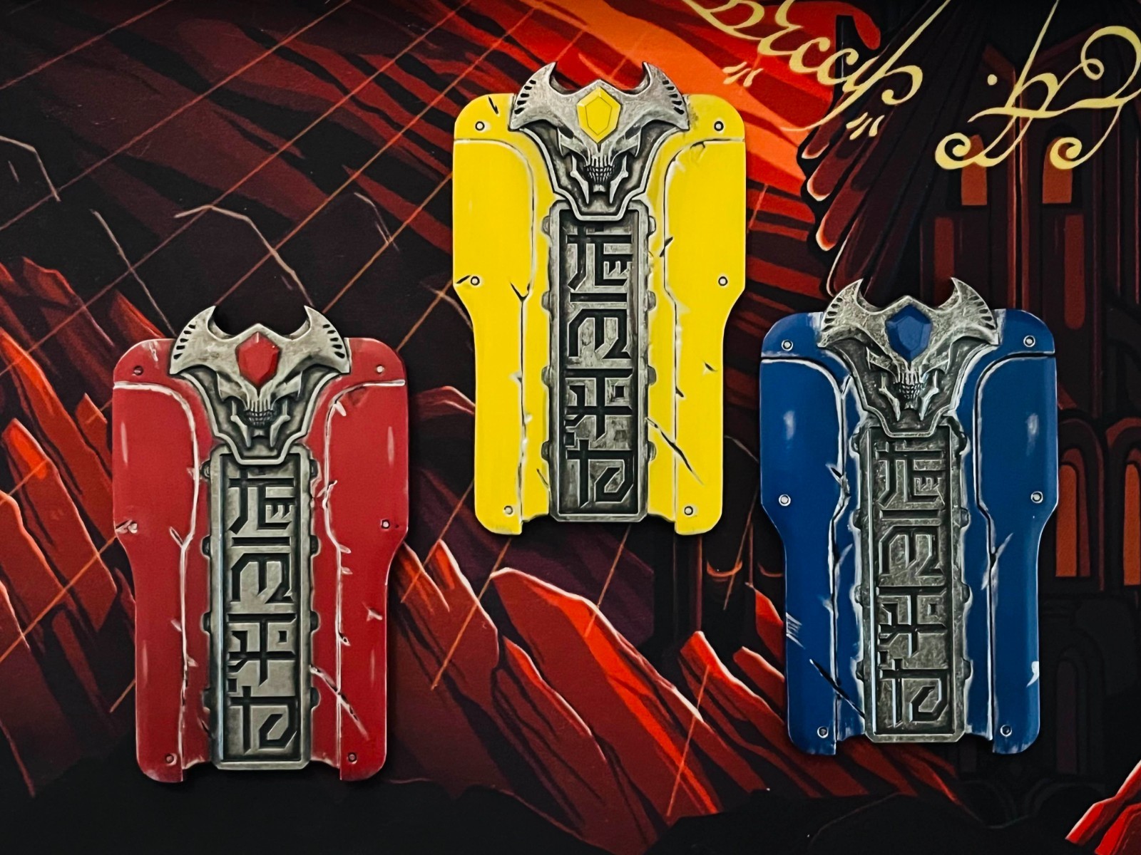 Doom: The Dark Ages Collector Key Card Set – Yellow – Blue – Red