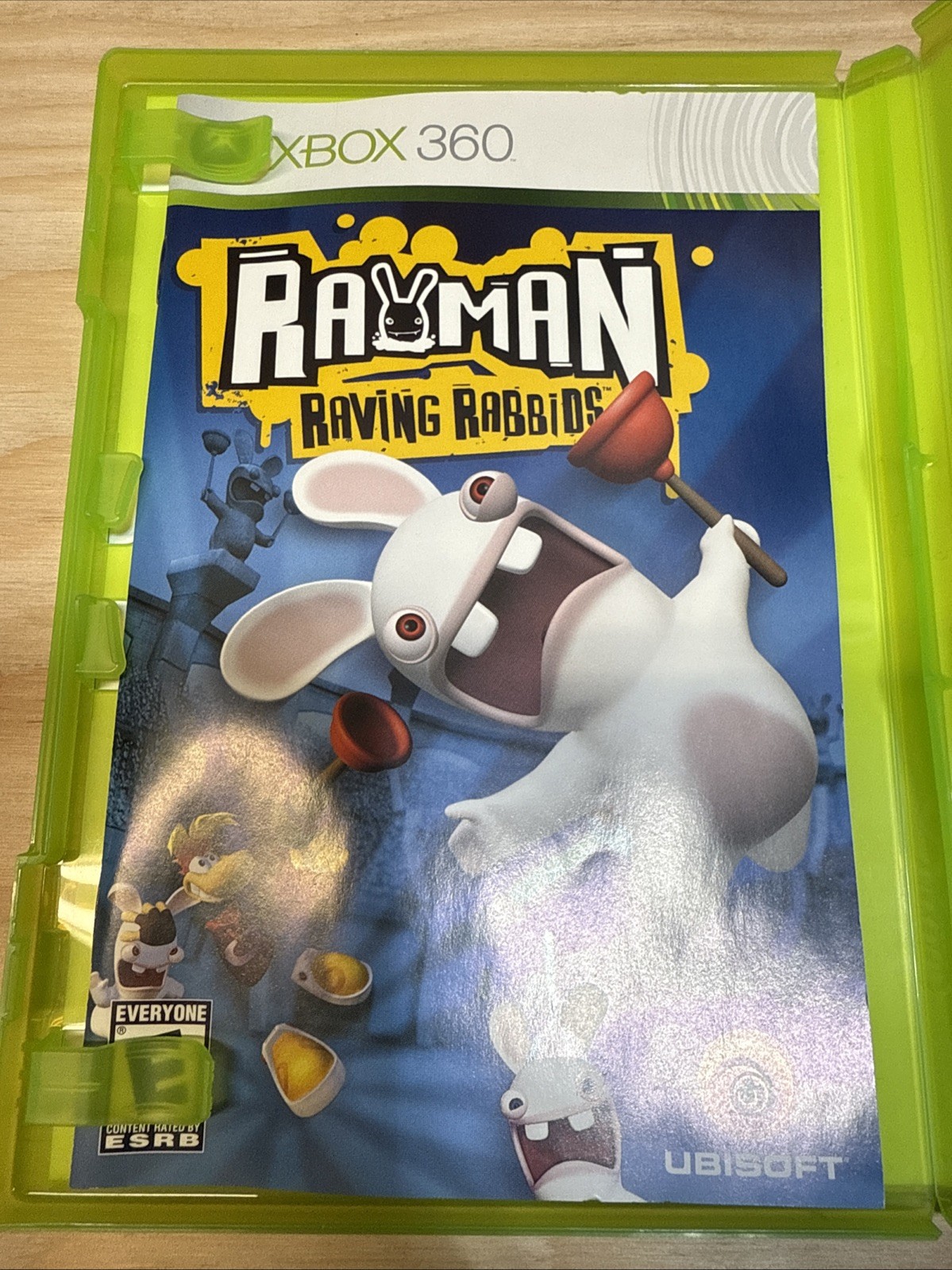 Rayman Raving Rabbids (Microsoft Xbox 360, 2007) CIB Verified Working Fast Ship