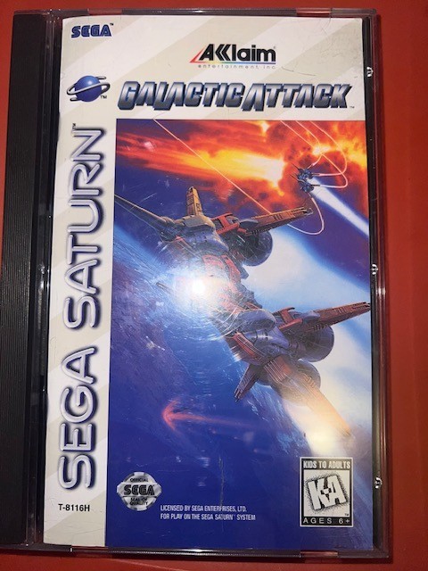 Galactic Attack for Sega Saturn! US Version in case with manual.