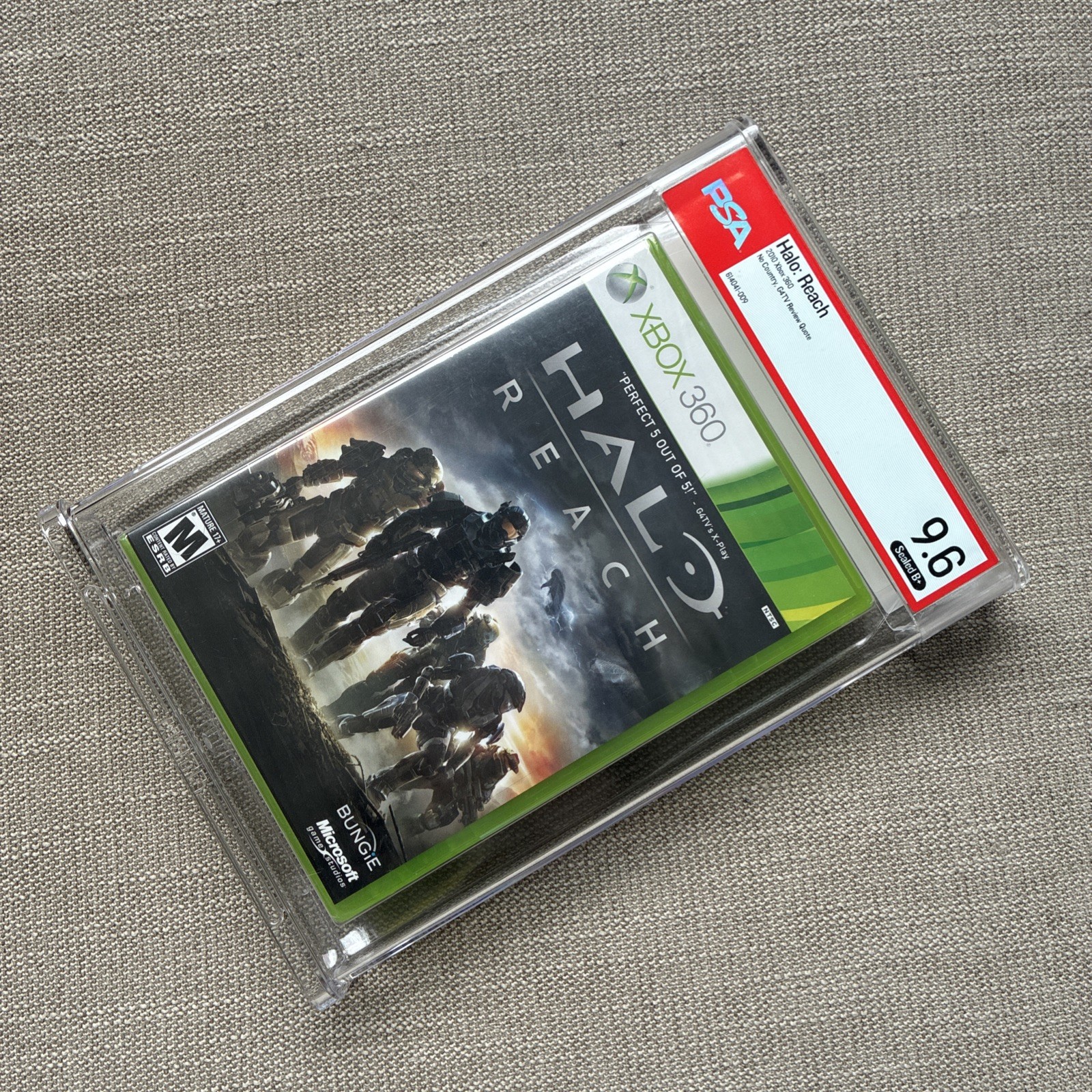 Halo: Reach • Graded PSA 9.6 B+ • Xbox 360