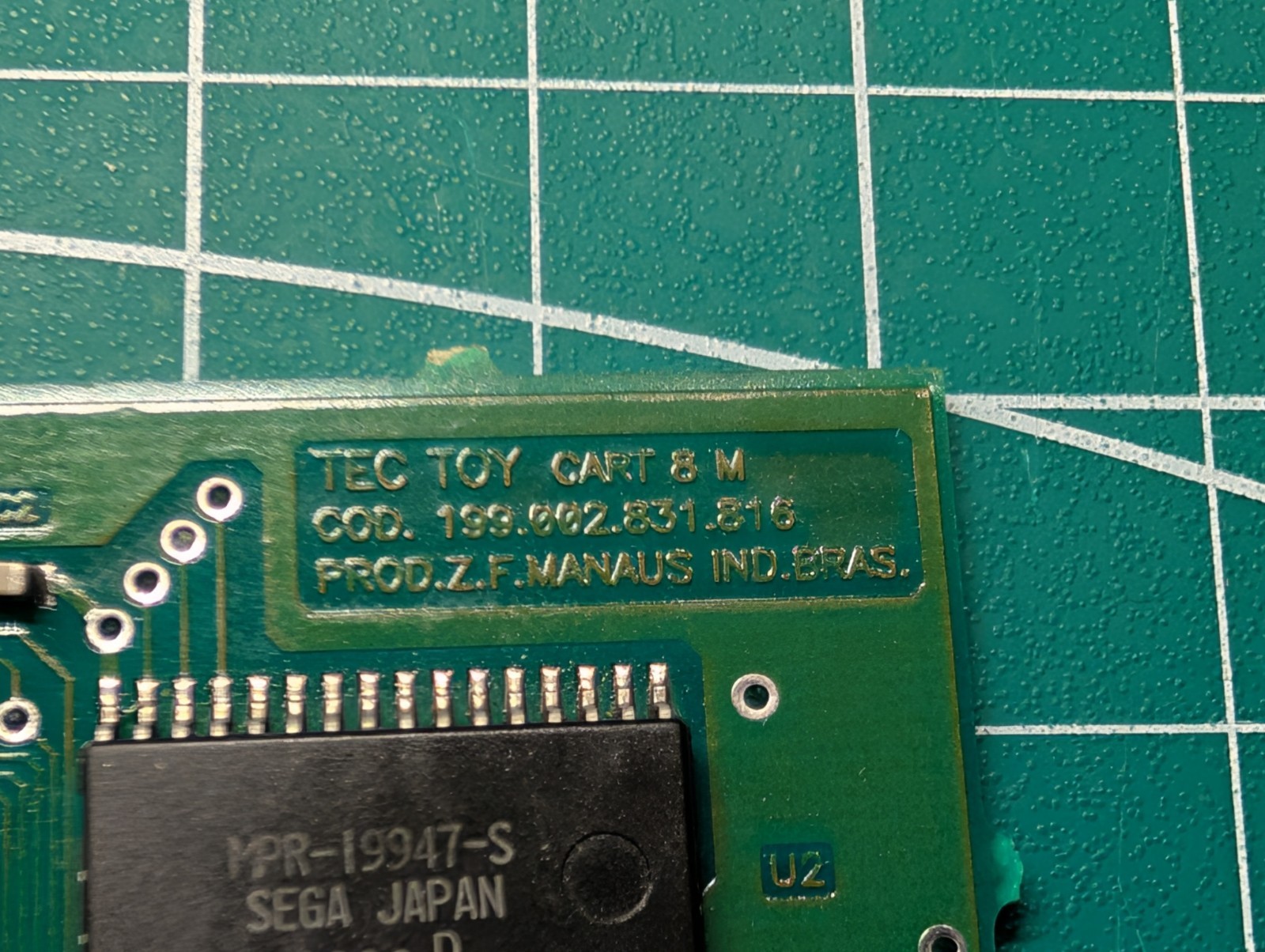 Sonic Blast Tec Toy BRAZIL Sega Master System Cartridge Only Authentic VERY RARE