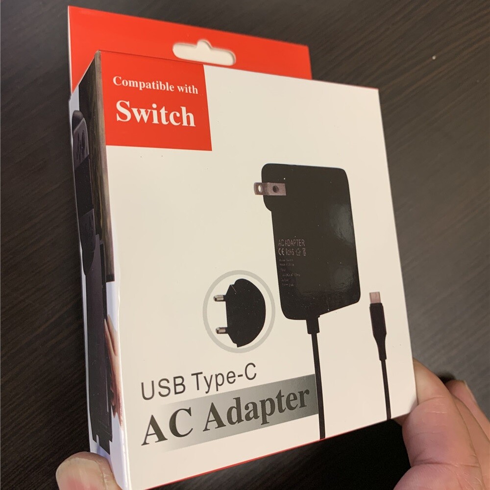 AC Adapter Power Supply fit for Nintendo Switch Wall & Travel Charger Plug Cord