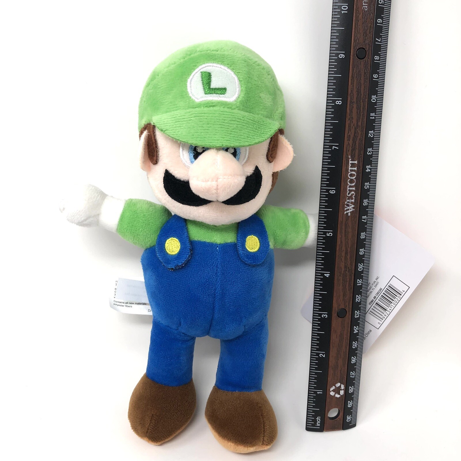 Super Mario Brothers – Mini Luigi Green Cap Plush Stuffed 9” NEW