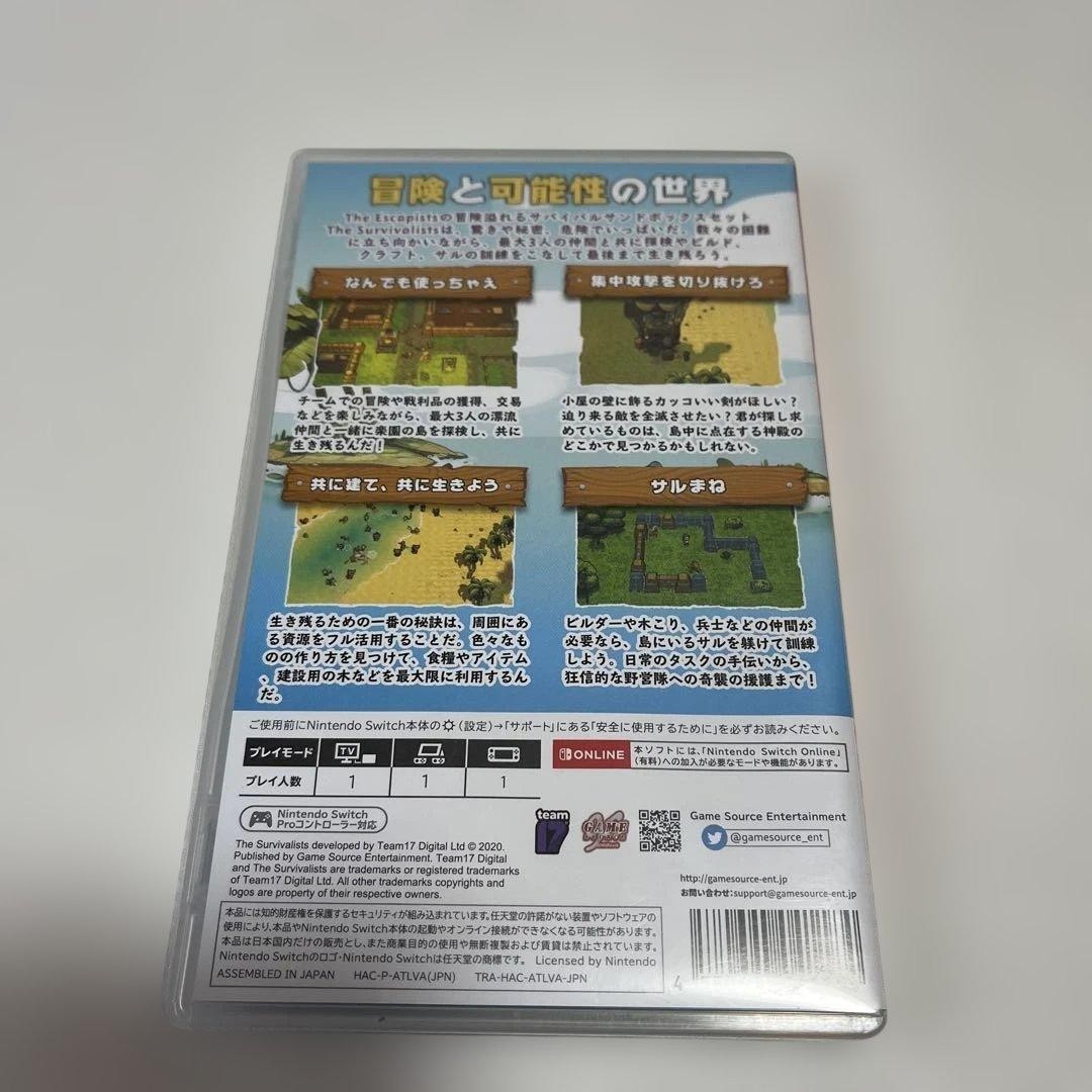The Survivalists Nintendo Switch Used Japanese version with Case Good Condition