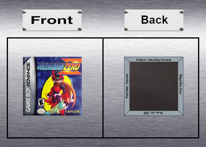 Mega Man Zero 1, 2, 3, 4 Video Game Box Art *GBA* High Quality Magnet / Set