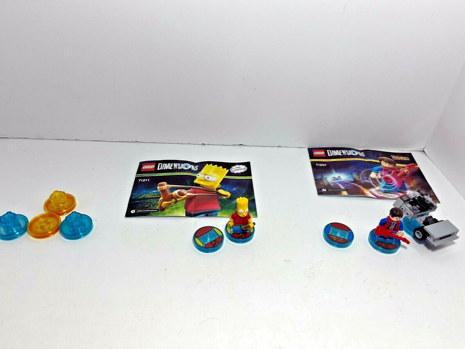 Lego Dimensions tag lot simpsons 71211 back to the future 71201 some glued