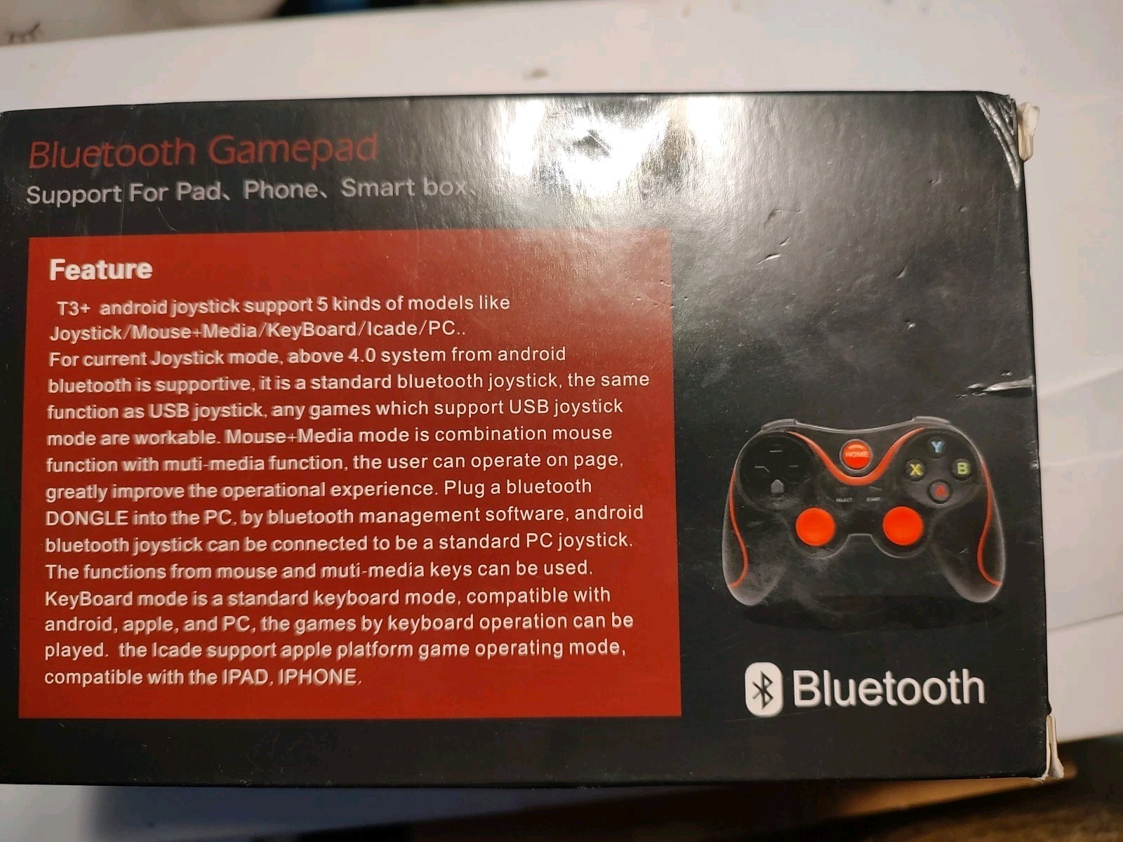 Wireless Bluetooth Mobile Controller Gamepad for IOS /Android Tablet Smart Phone