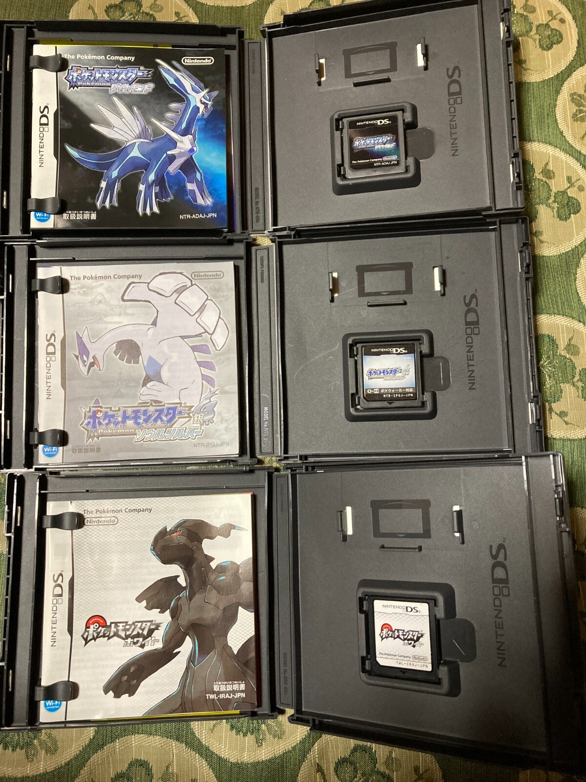 Pokemon Black 1 2 White 1 2 Diamond Gold Silver Platinum Pearl Nintendo DS Japan