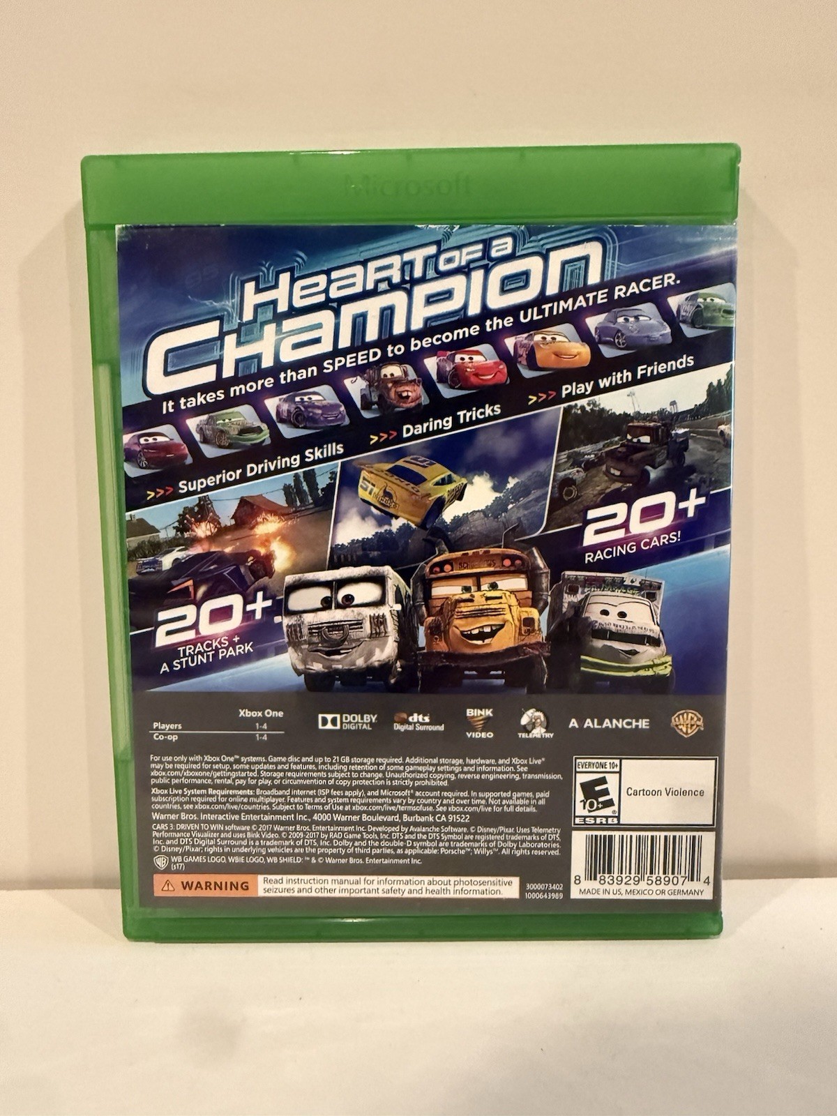 Cars 3: Driven to Win – Microsoft Xbox One – CIB Complete – Tested