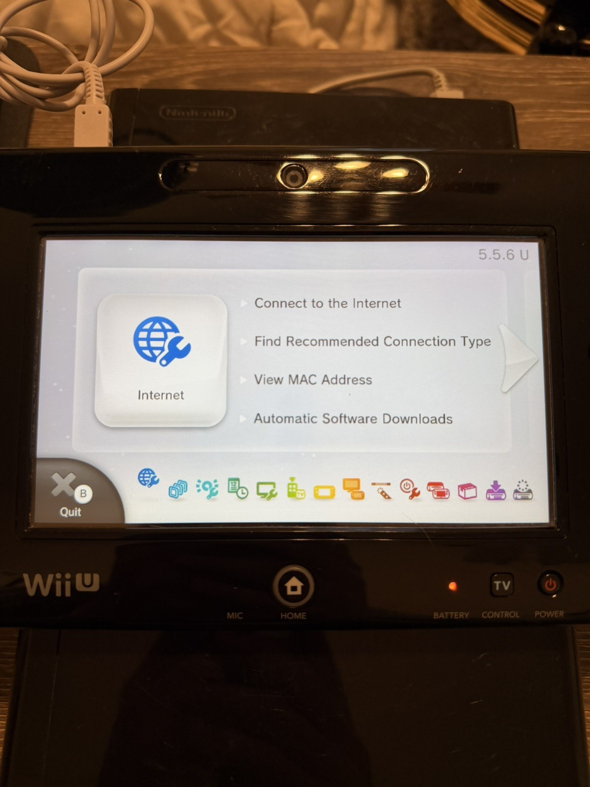 Nintendo Wii U Black 32GB Console / GamePad / Cables (Tested!) – READ