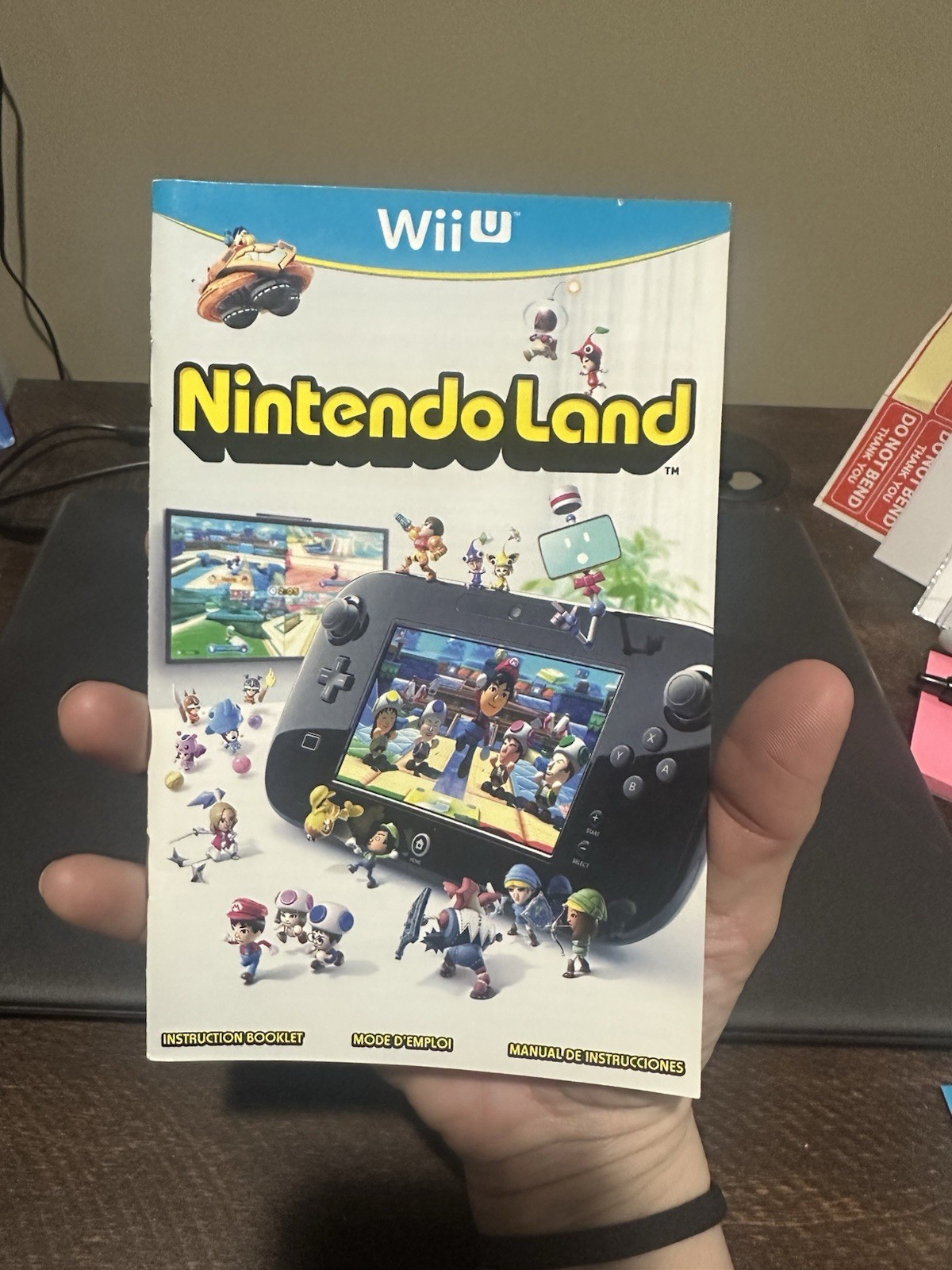 Nintendo WiiU Wii U Manual Only Nintendoland