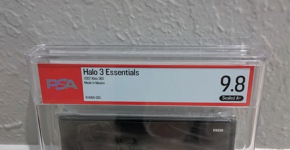 Halo 3 Essentials 2007 Xbox 360 New Sealed Graded WATA PSA 9.8 A+