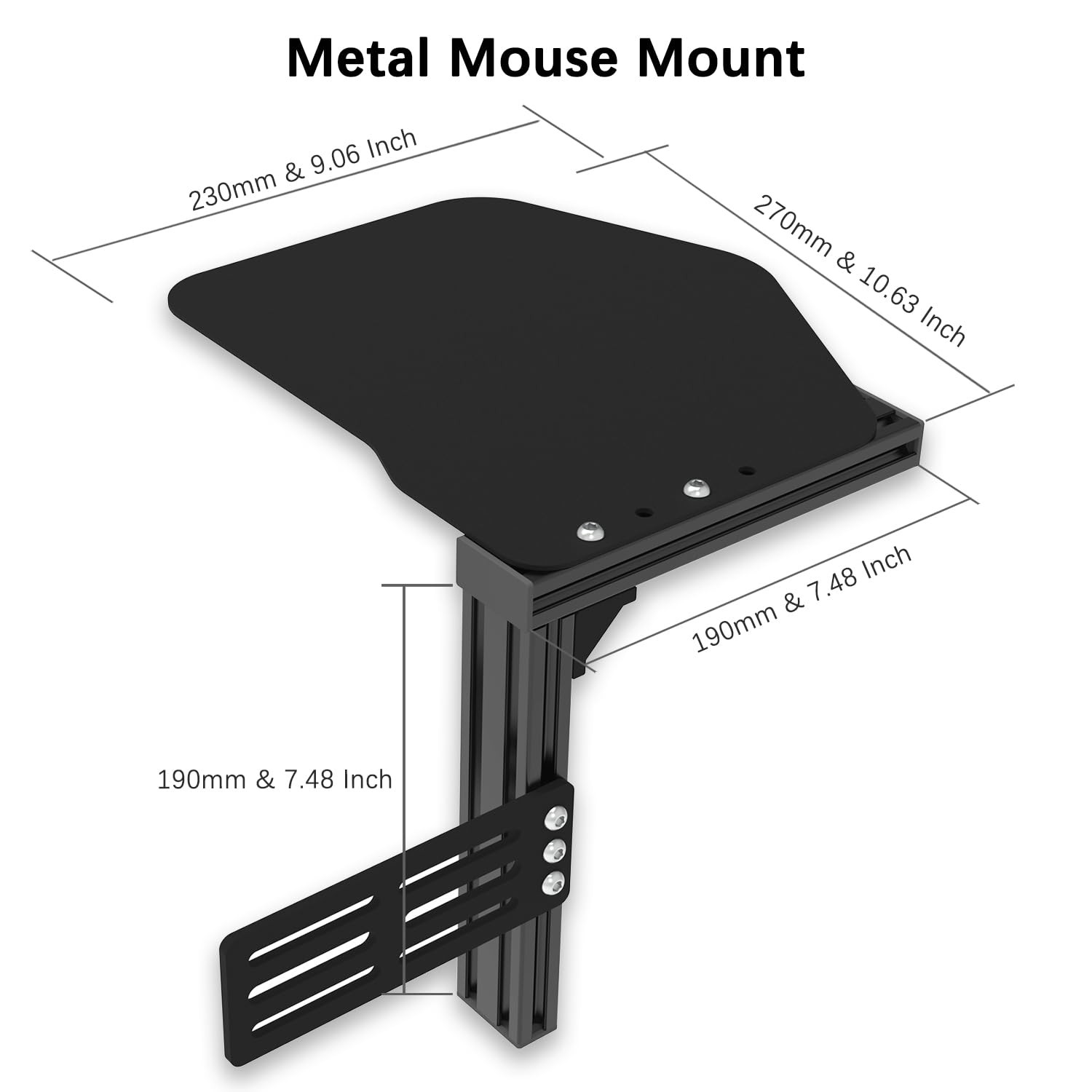 1 Set Metal Pads Mount Holder Platform for Video Simulation Flight Stick Desk…