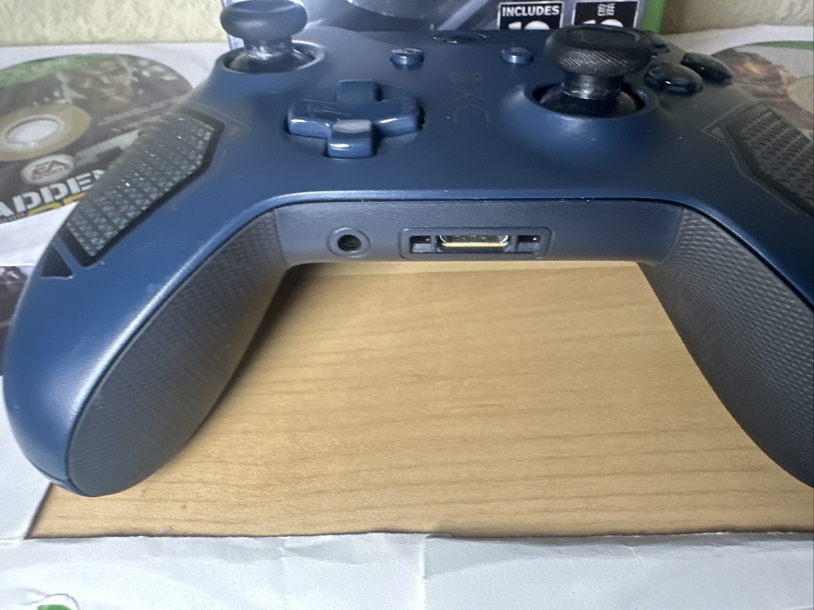 Microsoft Xbox One Wireless Controller 1708 Patrol Tech Blue Special + 7 Games