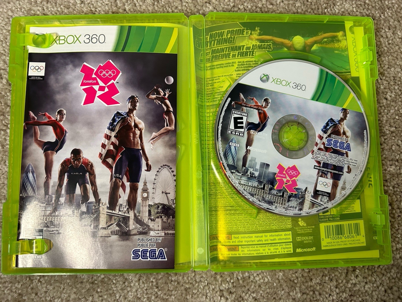 London 2012 Olympics – Microsoft Xbox 360 CIB Tested And Working