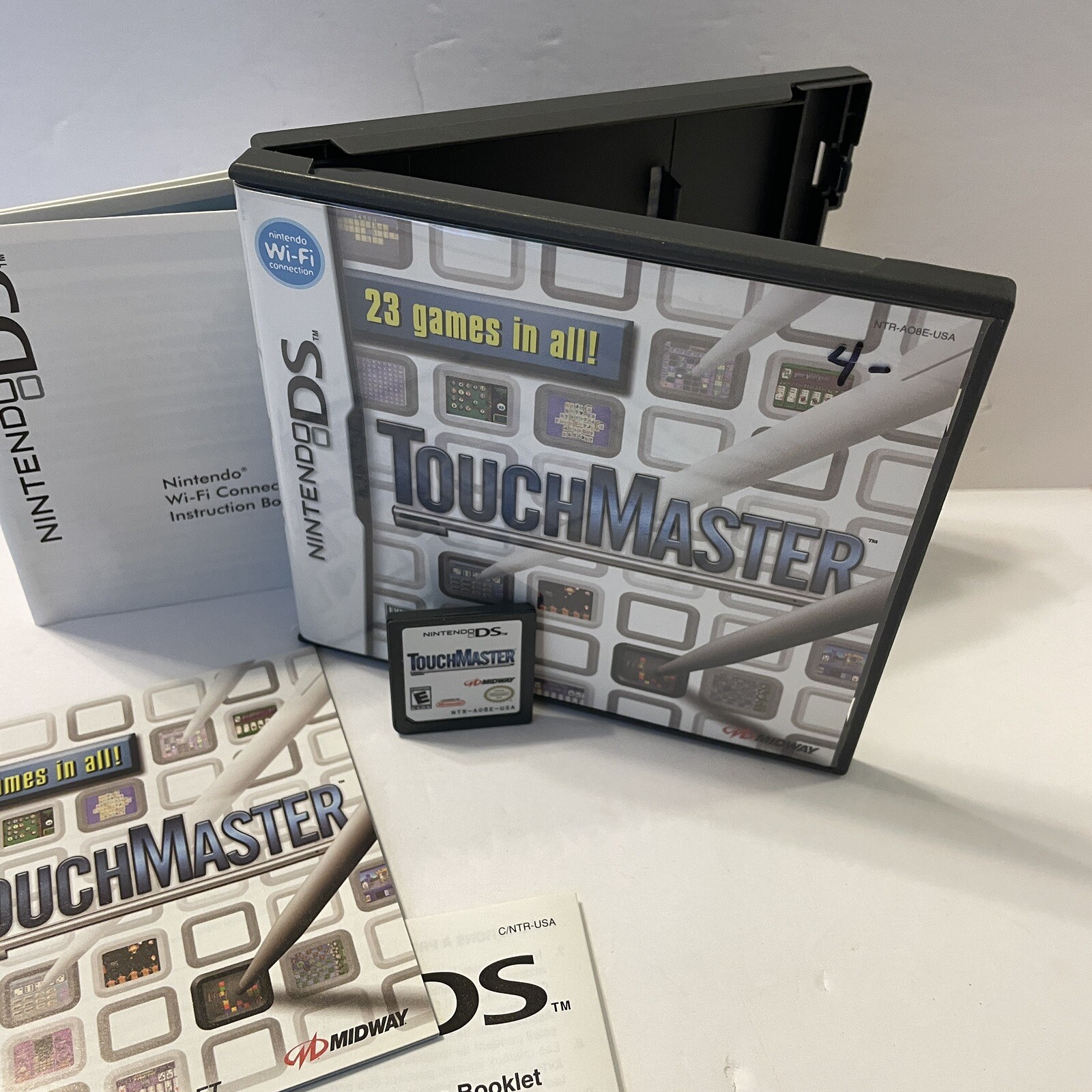 TouchMaster 23 Games (Nintendo DS, 2007) Complete W Manual CIB – Fast Free Ship