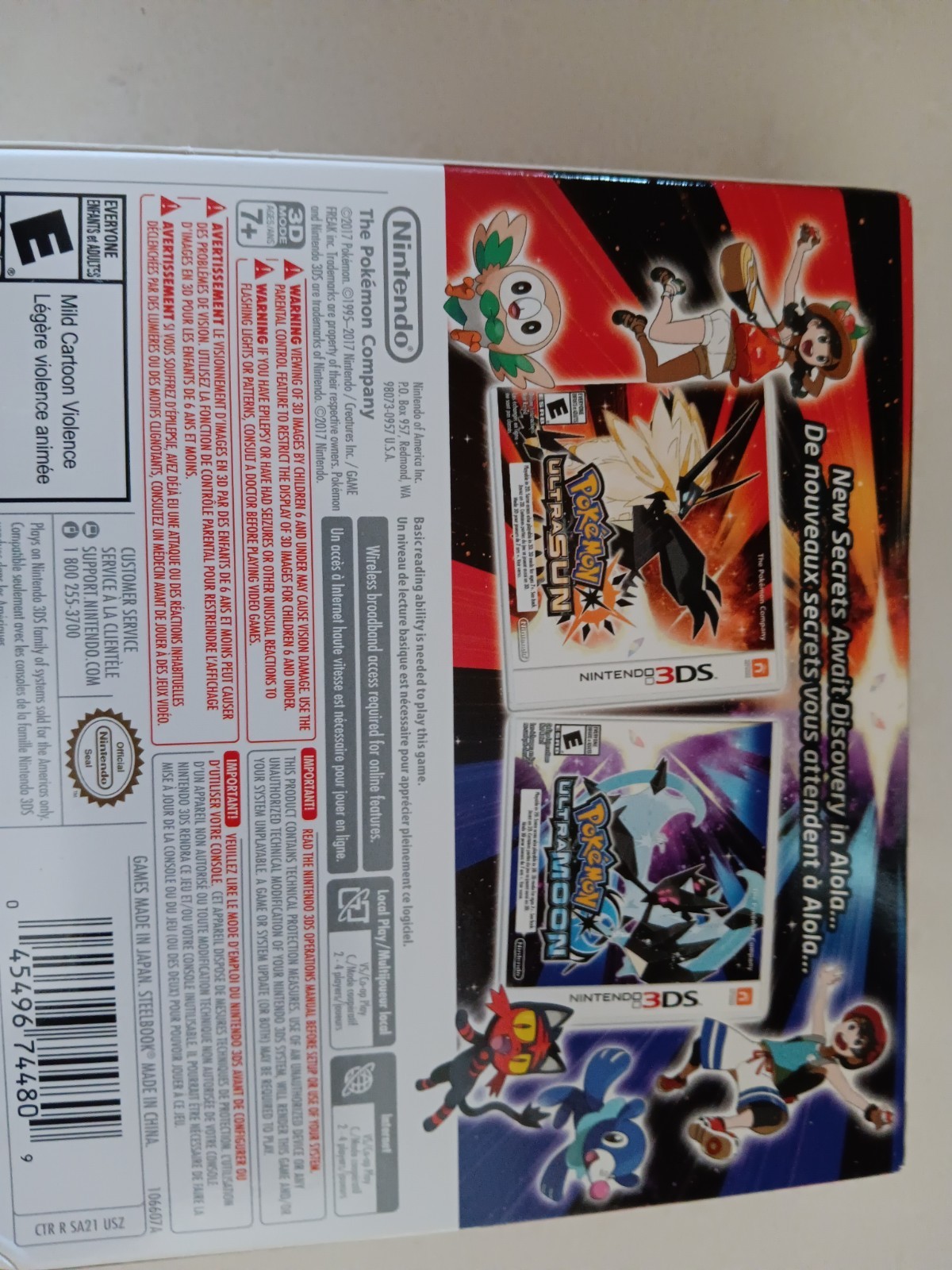 Pokémon Ultra Sun and Pokémon Ultra Moon 3DS Sealed