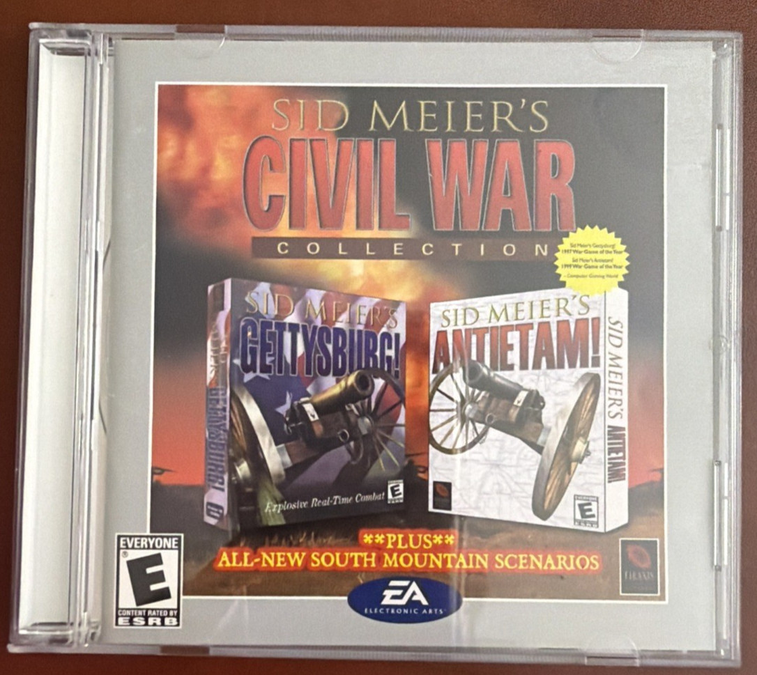Sid Meier’s Civil War Collection PC CD ROM Complete Gettysburg Antietam EA